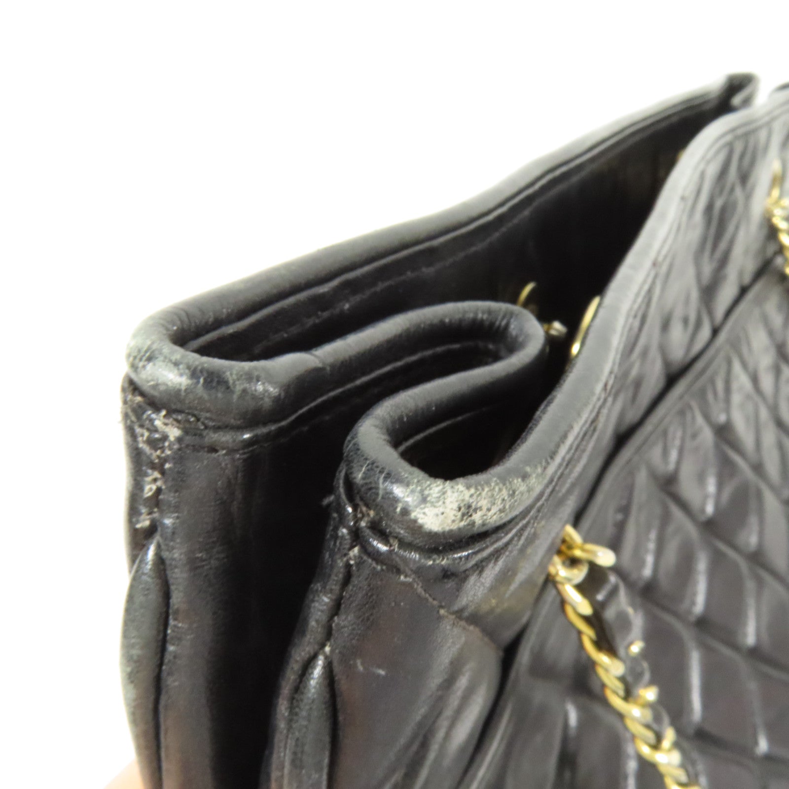 CHANEL 羊皮皮革Shoulder Bag金扣肩背袋