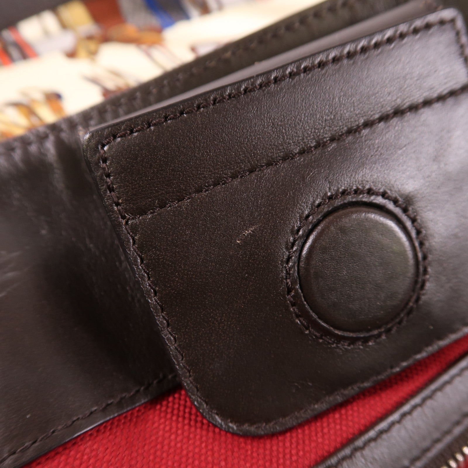 GUCCI SHW Tote Bag 387098 Nylon Navy Blue Beige