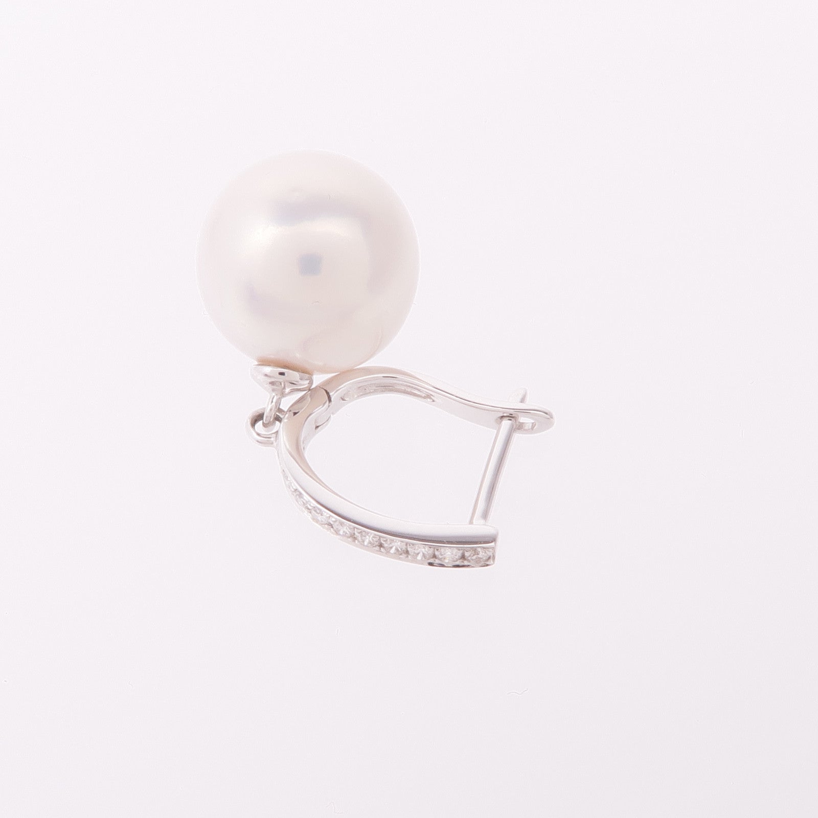 JEWELRY 18K白金Pearl Diamond Earrings珍珠/鑽石耳環