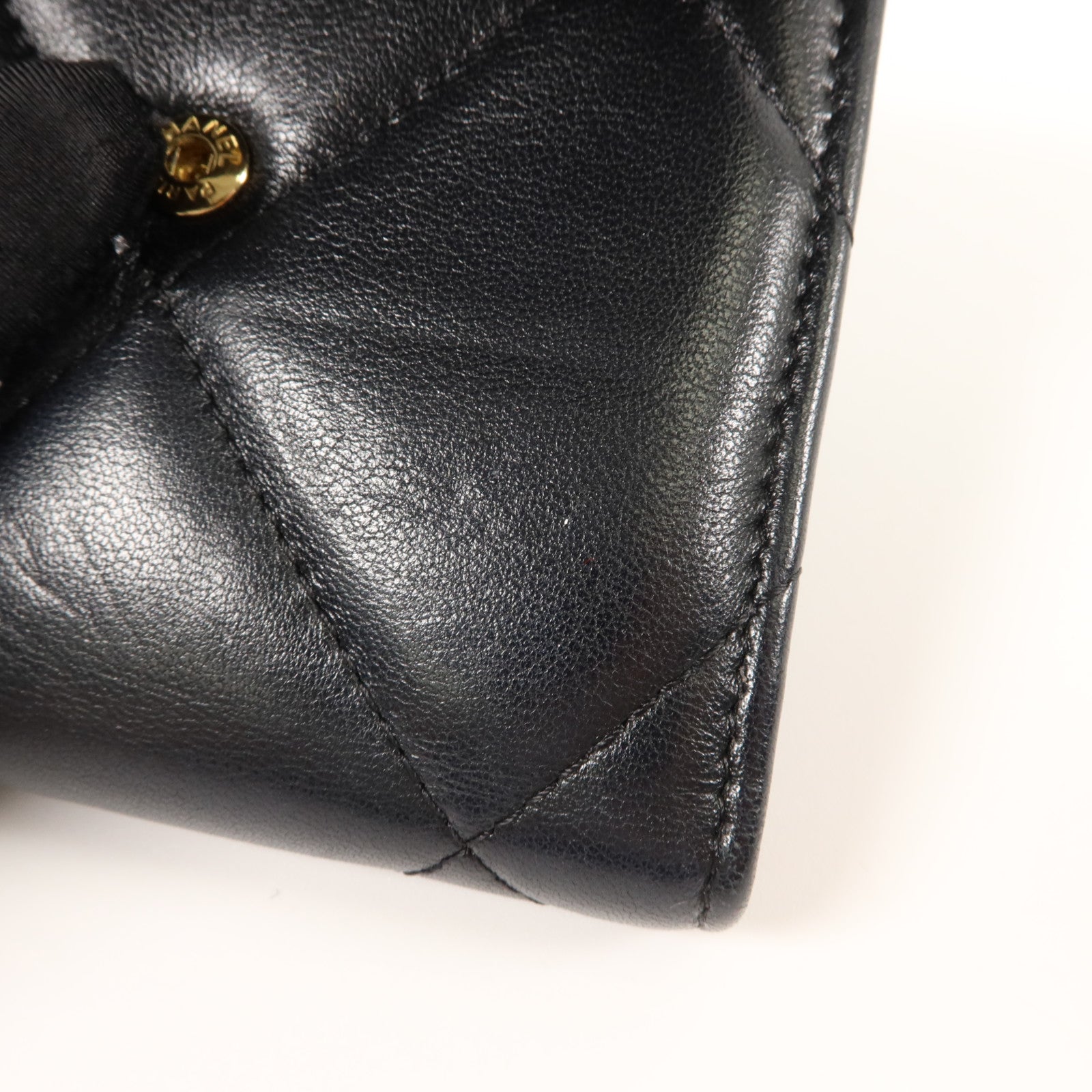 CHANEL 羊皮皮革Chanel 19 Small Wallet金扣錢包