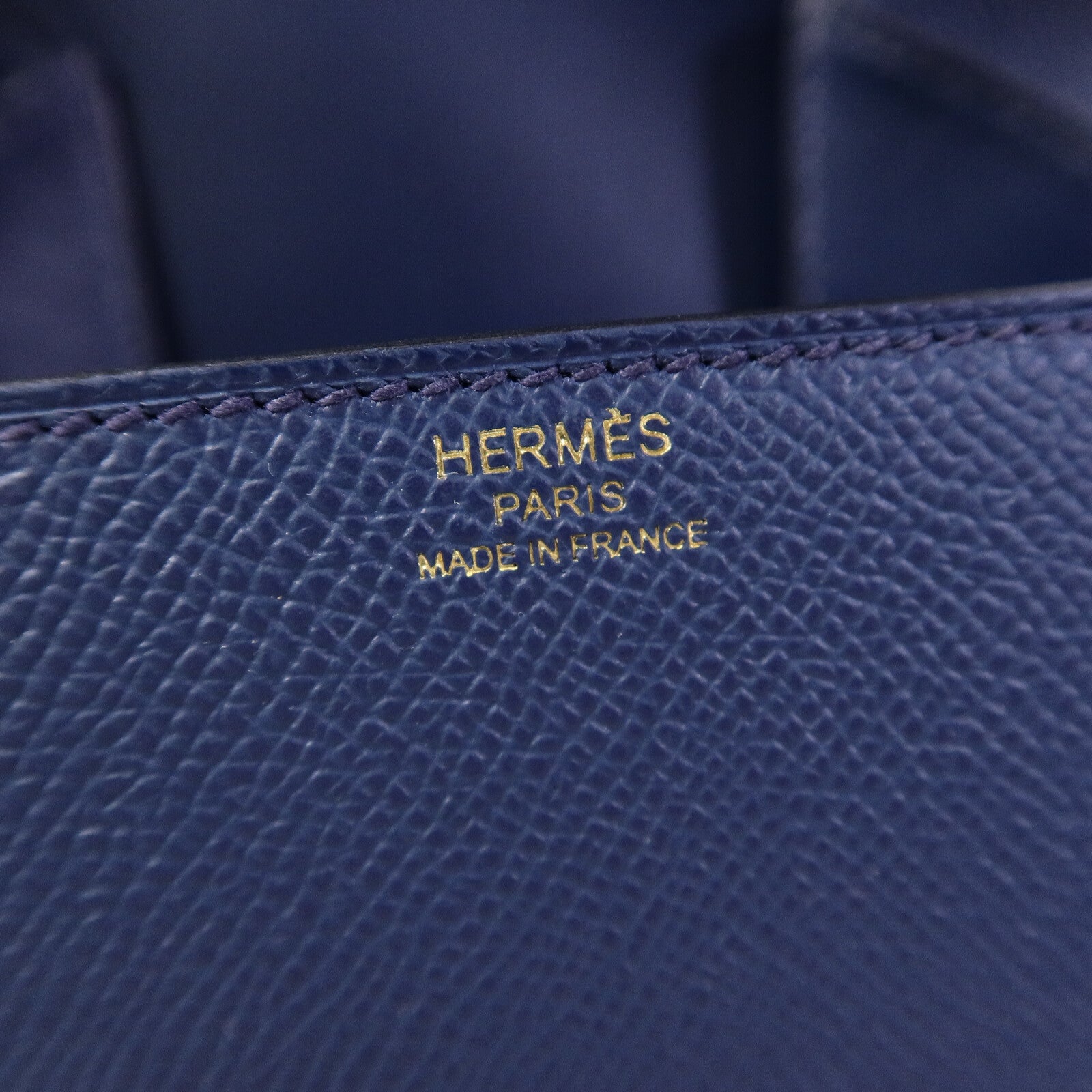 HERMES Epsom皮革Della Cavalleria Mini肩背袋Bleu Indigo