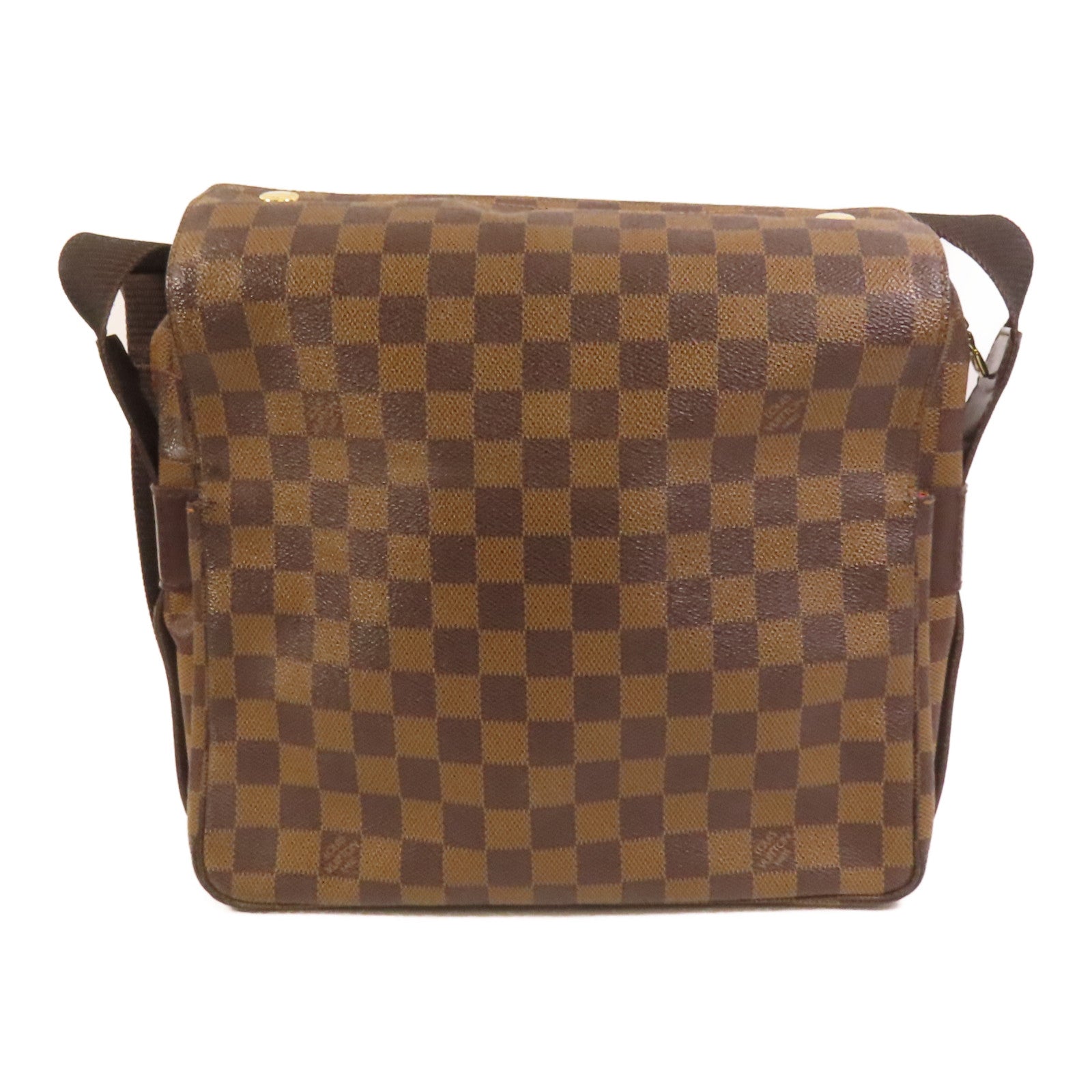 LOUIS VUITTON Damier Naviglio金扣肩背袋