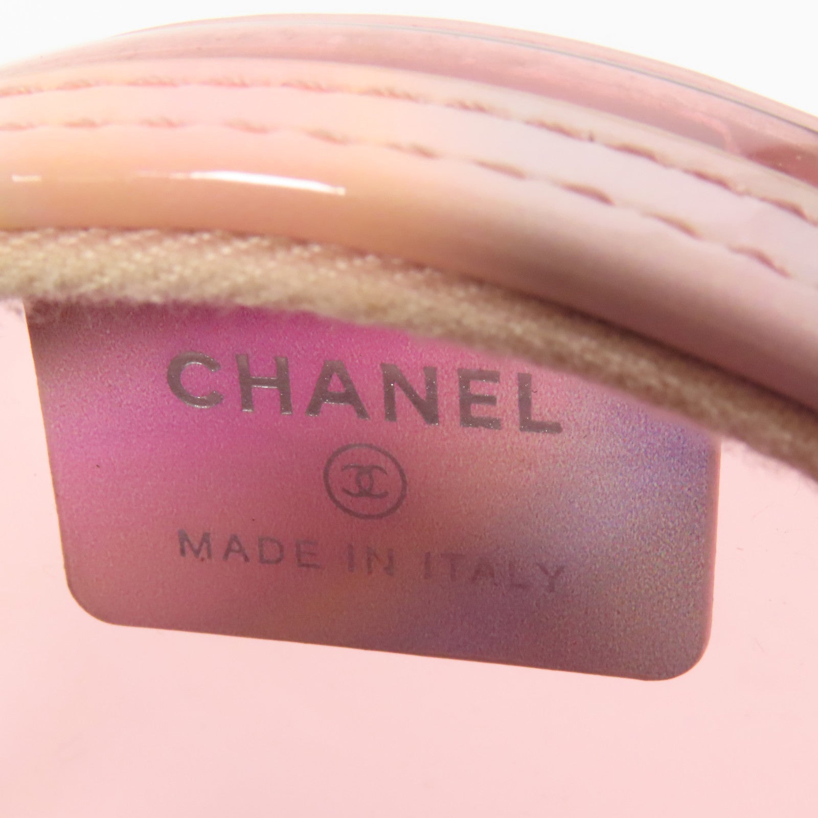 CHANEL PVC Chain Shoulder Bag銀扣肩背袋