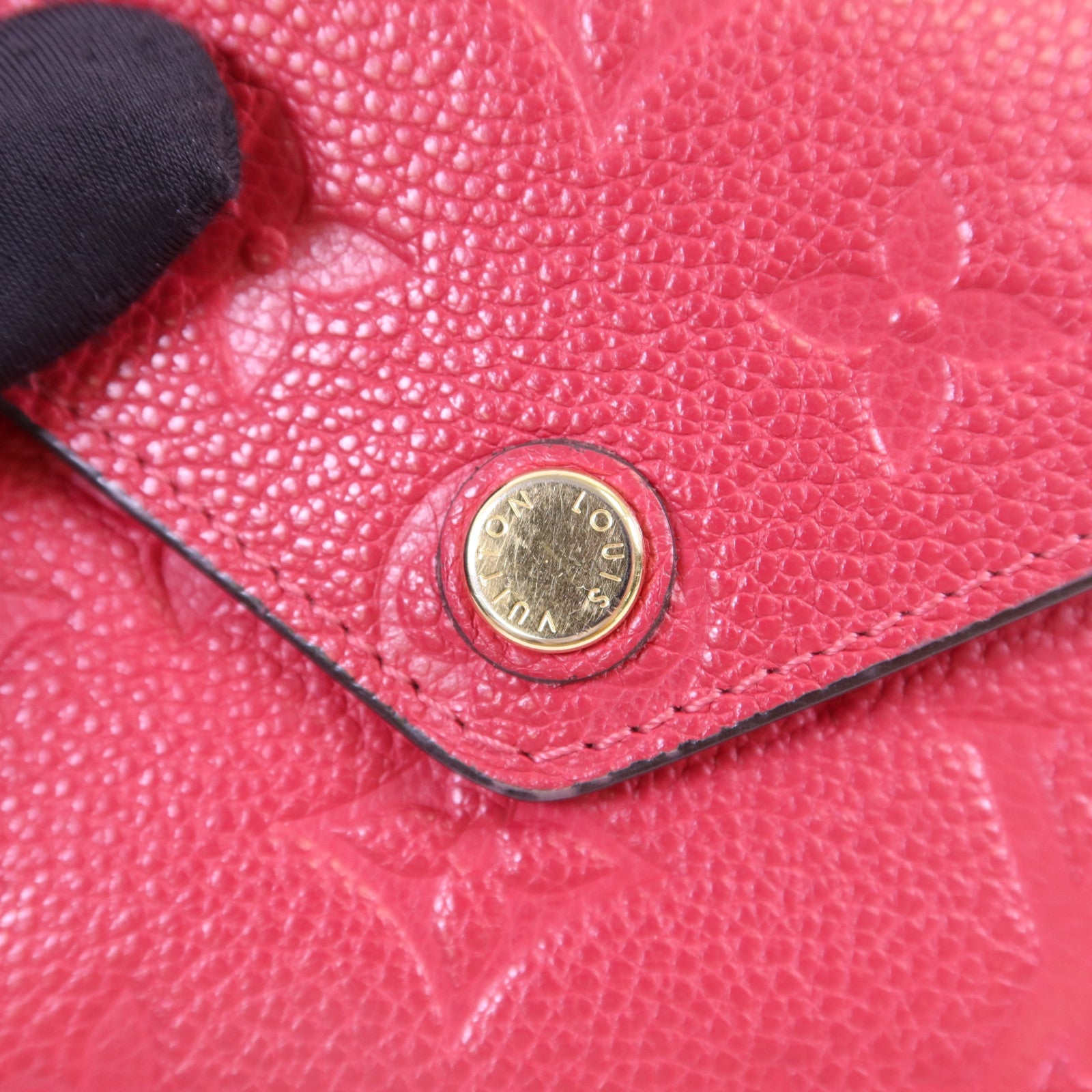 LOUIS VUITTON Monogram Empreinte Victorine金扣錢包
