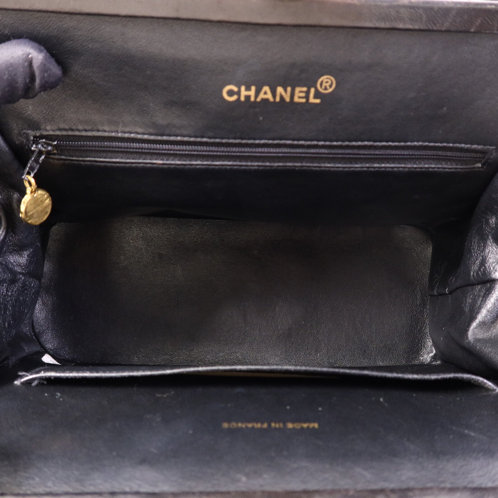 CHANEL 羊皮皮革Vintage Shoulder Bag金扣肩背袋