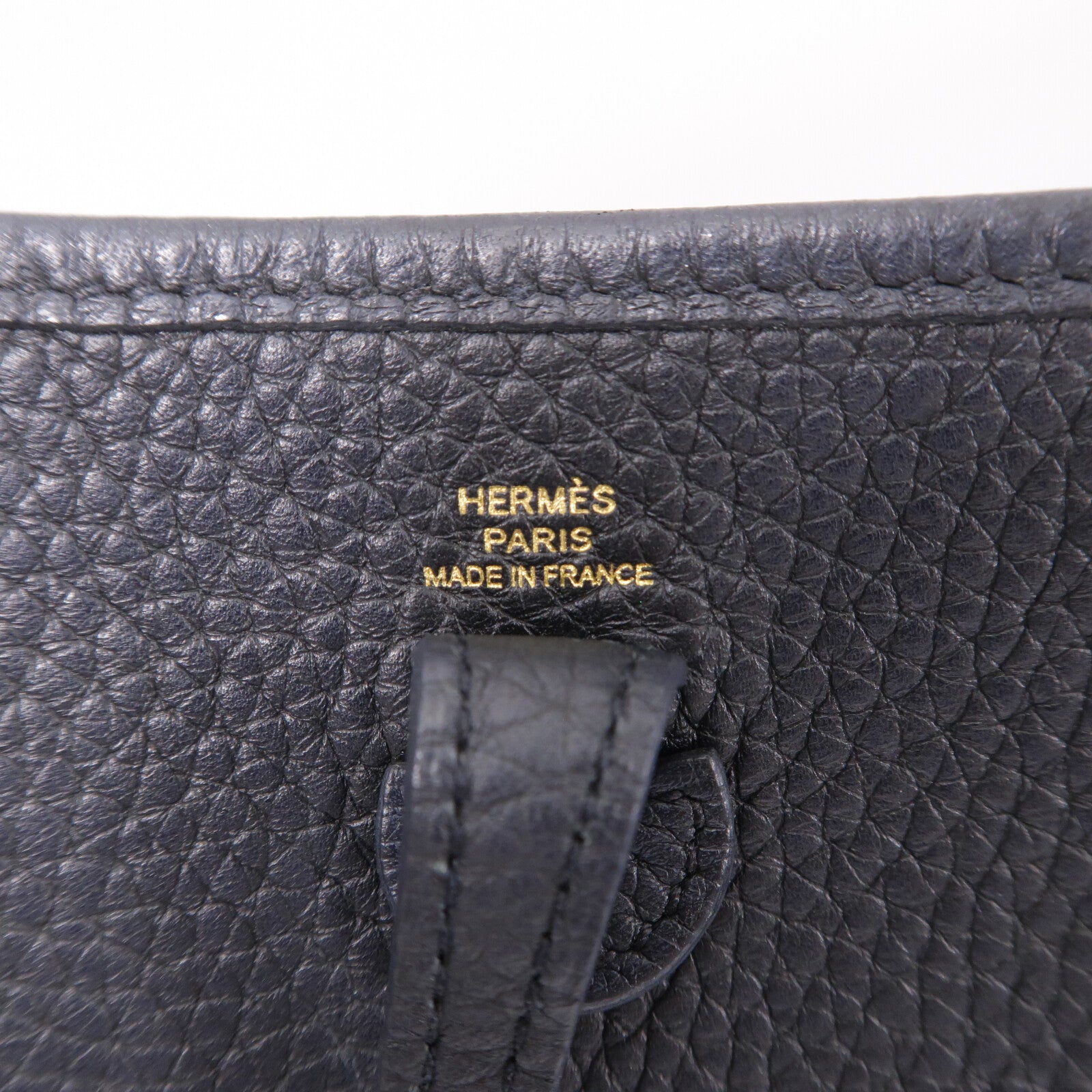 HERMES Clemence皮革Evelyne TPM肩背袋Noir