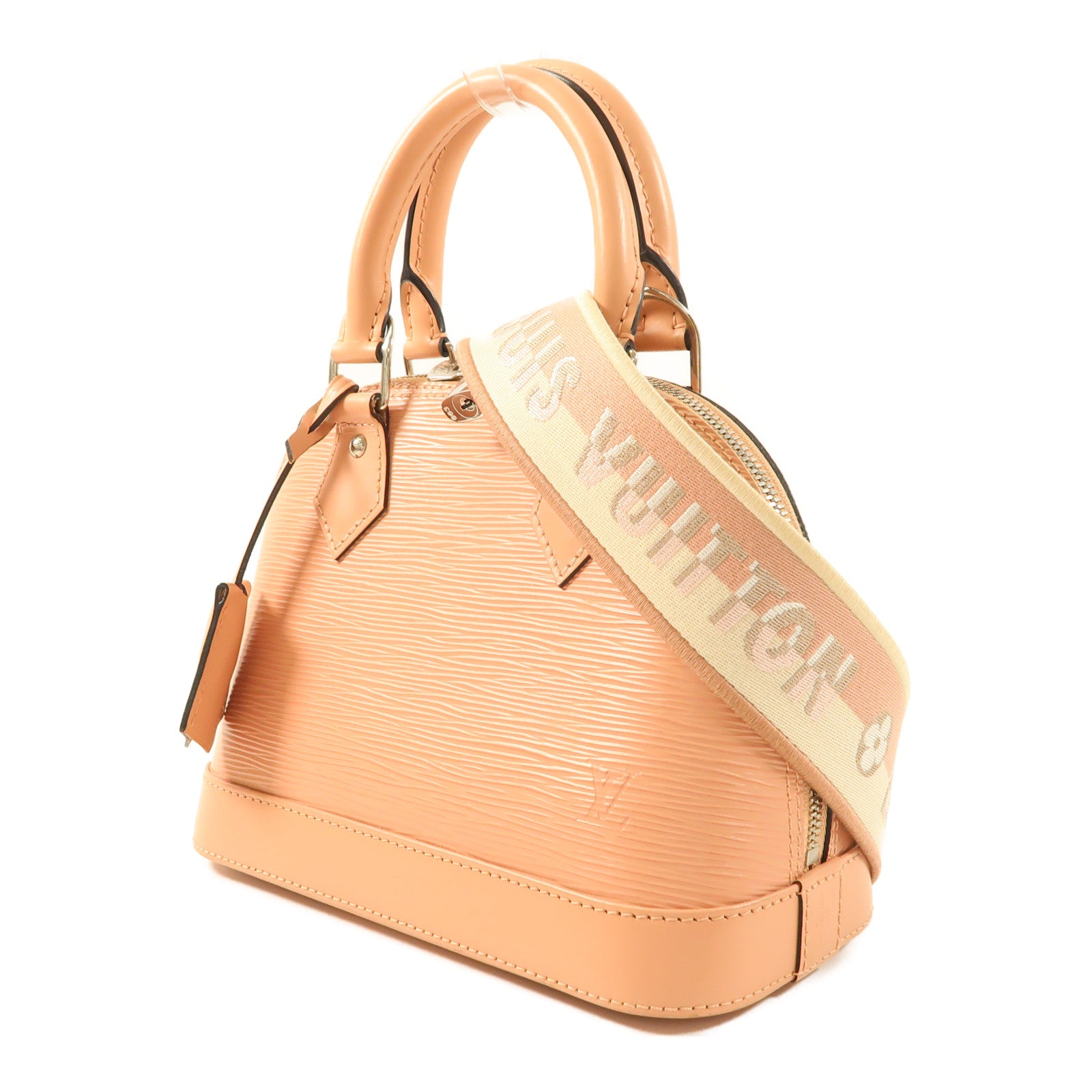 LOUIS VUITTON Epi Alma BB銀扣手挽肩背兩用袋