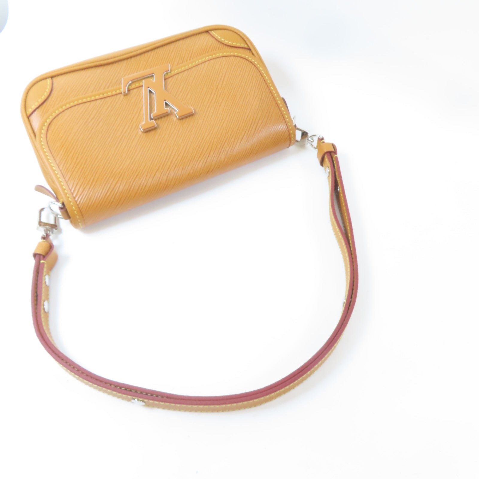 LOUIS VUITTON Epi Buci銀扣肩背袋啡色