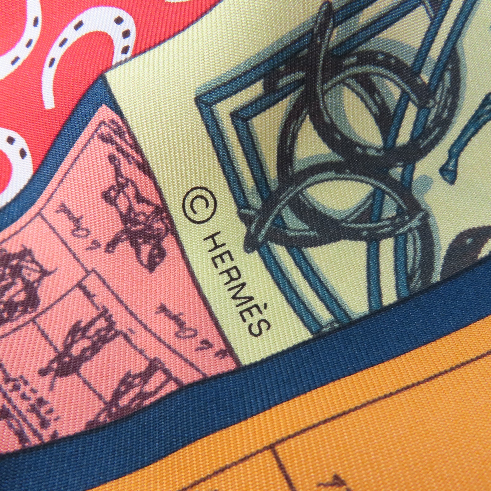 HERMES 絲質140x140圍巾