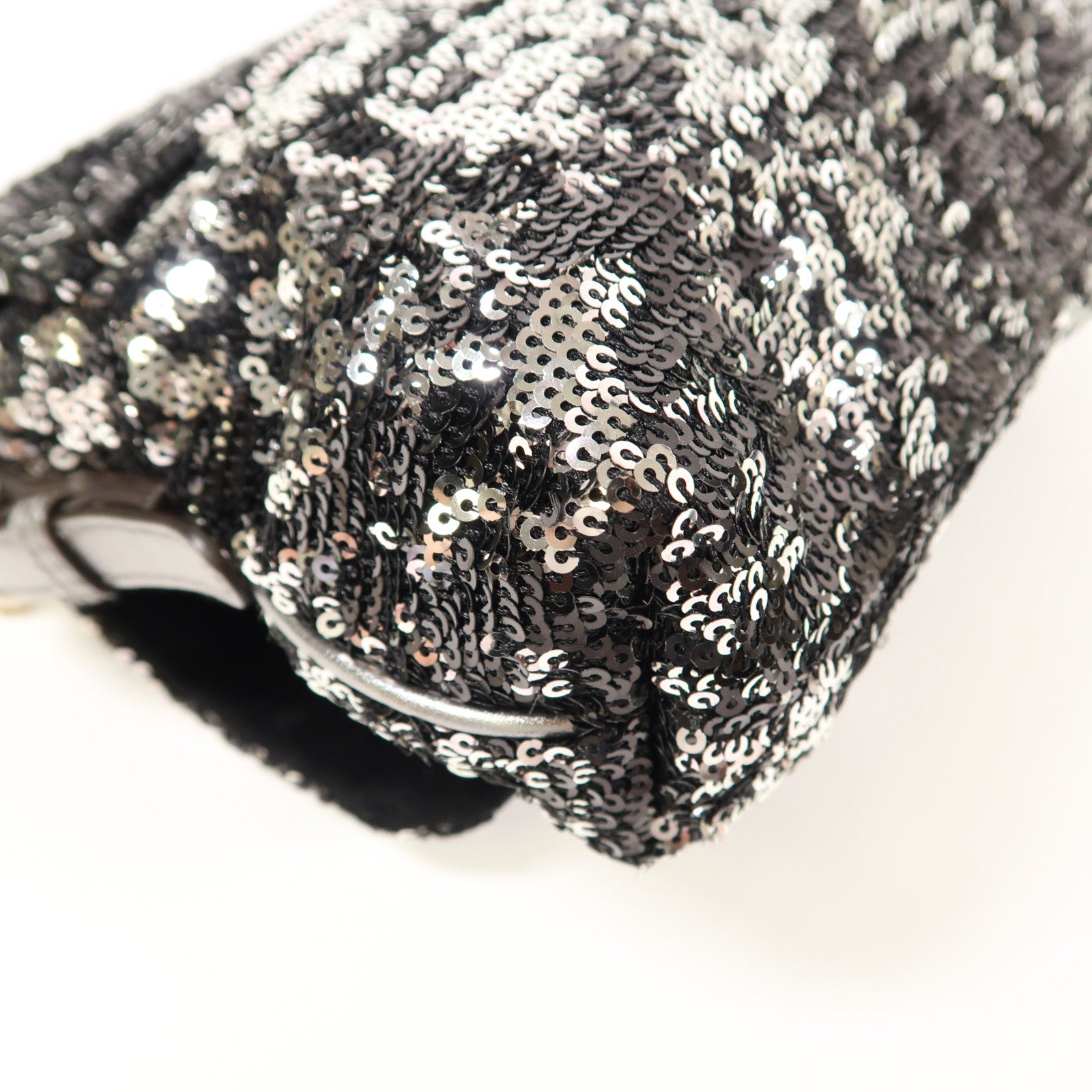 D&G 亮片Miss Charles Flag Bag鏈帶肩背袋