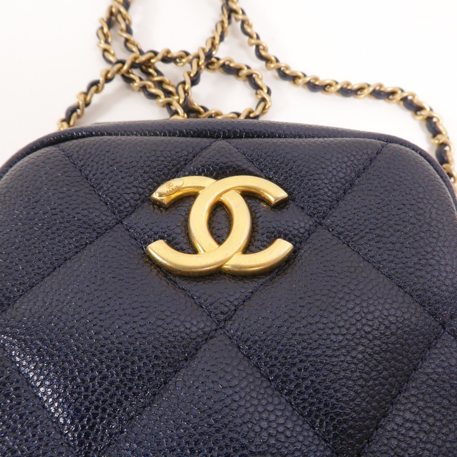CHANEL 【激減優惠】牛皮皮革Chain Shoulder鏈帶肩背袋