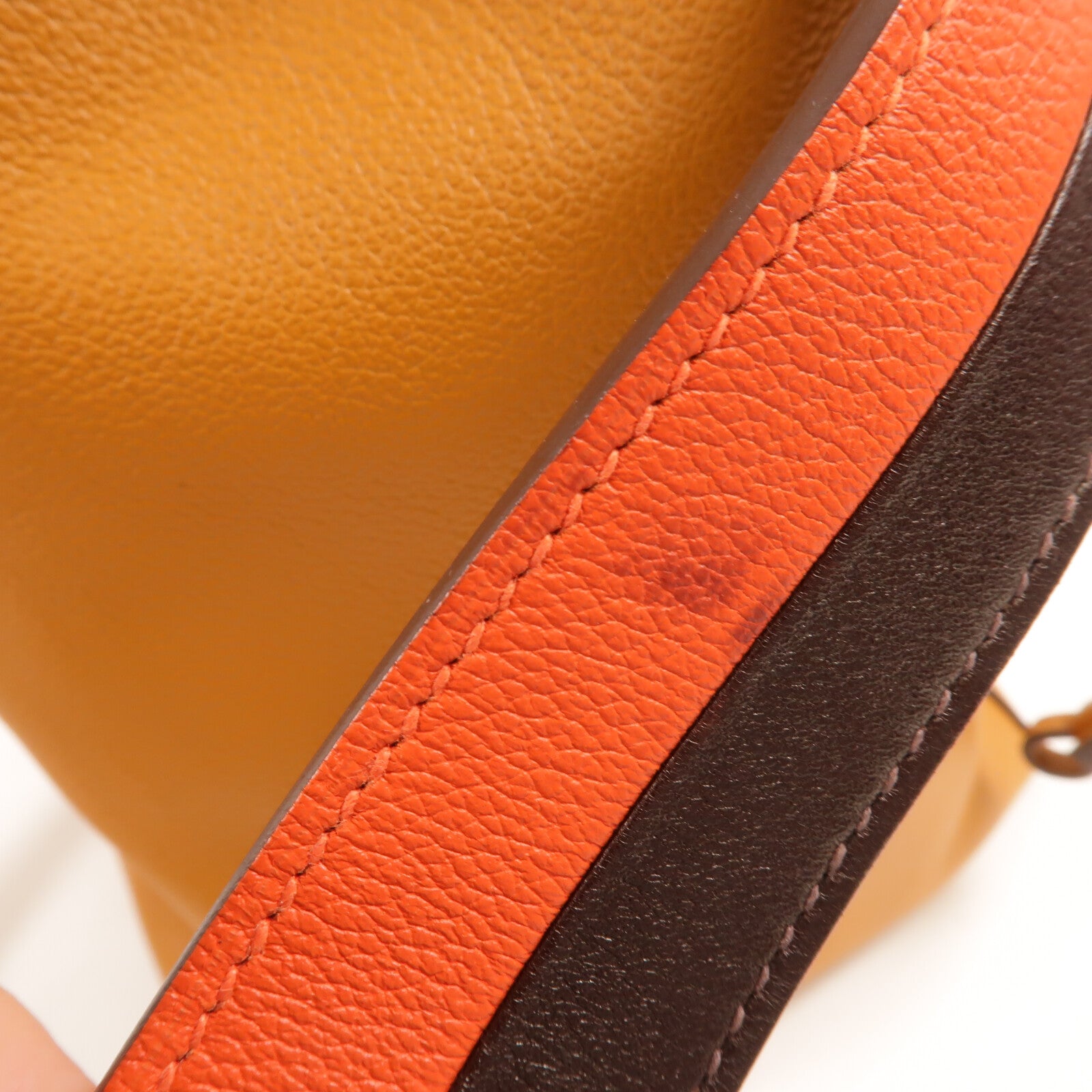 HERMES Evercolor皮革Licol 17肩背袋Toffee