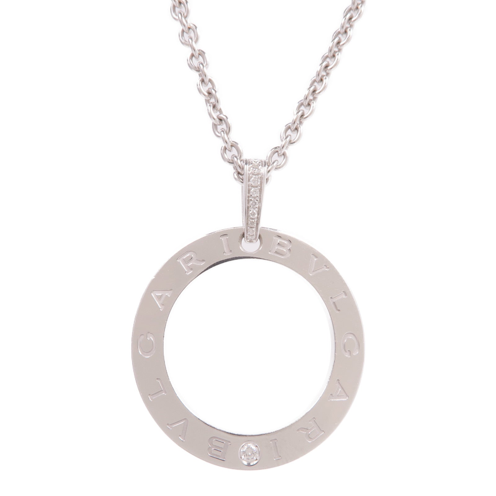 BVLGARI 18K白金Bvlgari Bvlgari Necklace鑽石項鍊