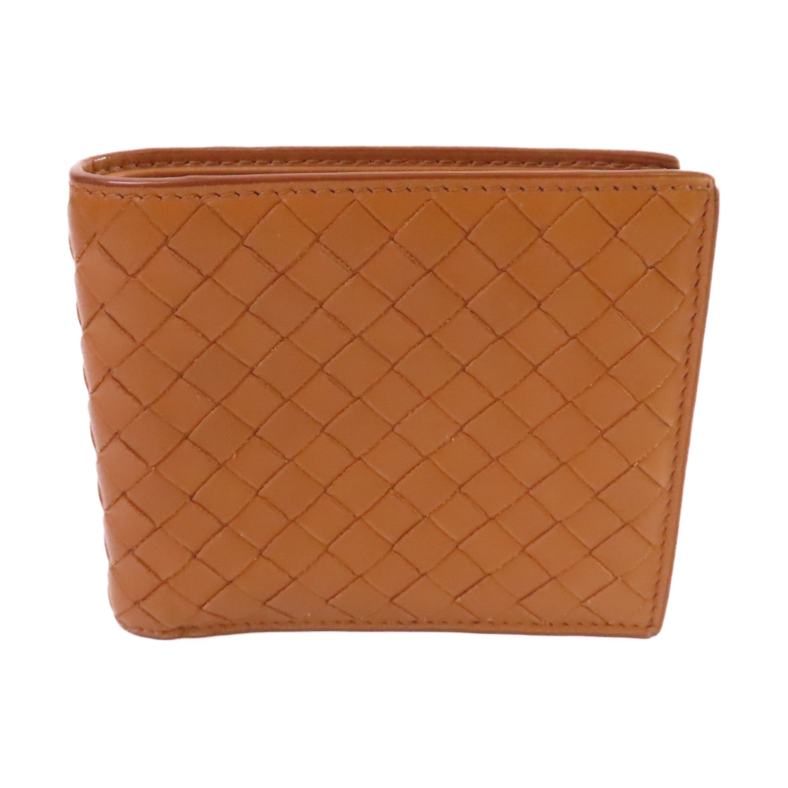BOTTEGA VENETA 織紋皮革Short Wallet短錢包啡色