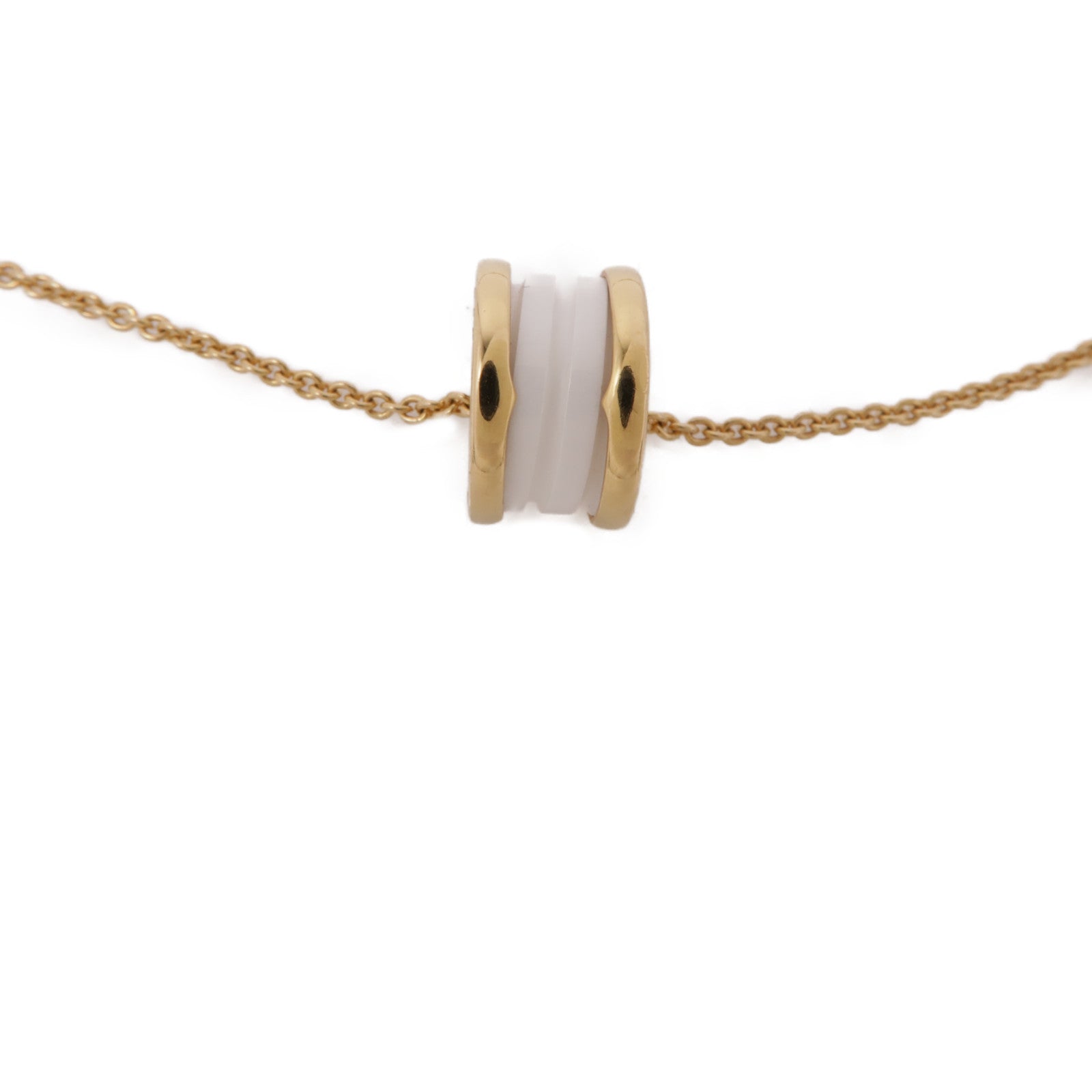 BVLGARI【激減優惠】 18K黃金/陶瓷B-Zero1 Necklace項鍊