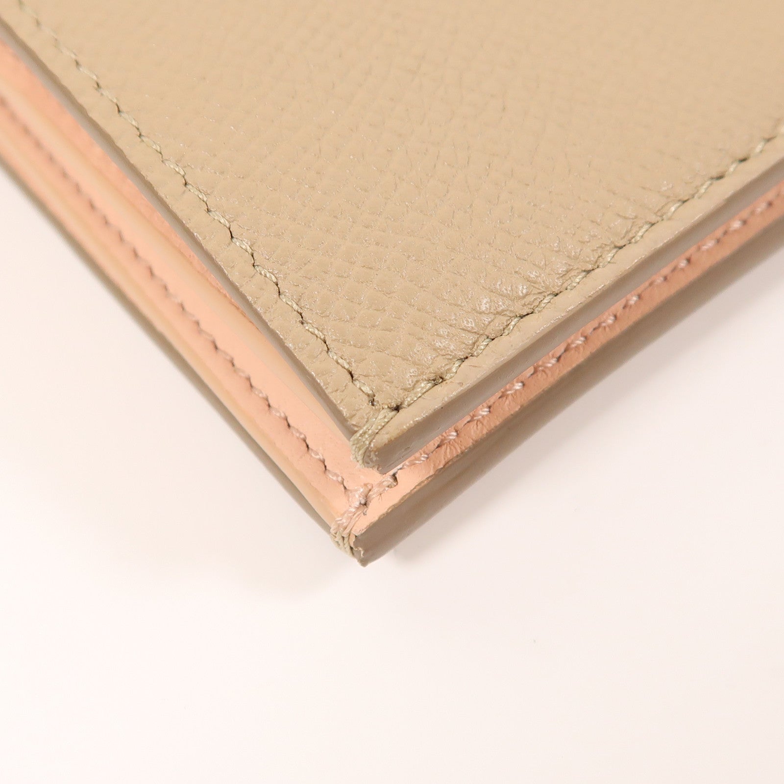 CELINE 牛皮皮革Long Wallet銀扣長錢包