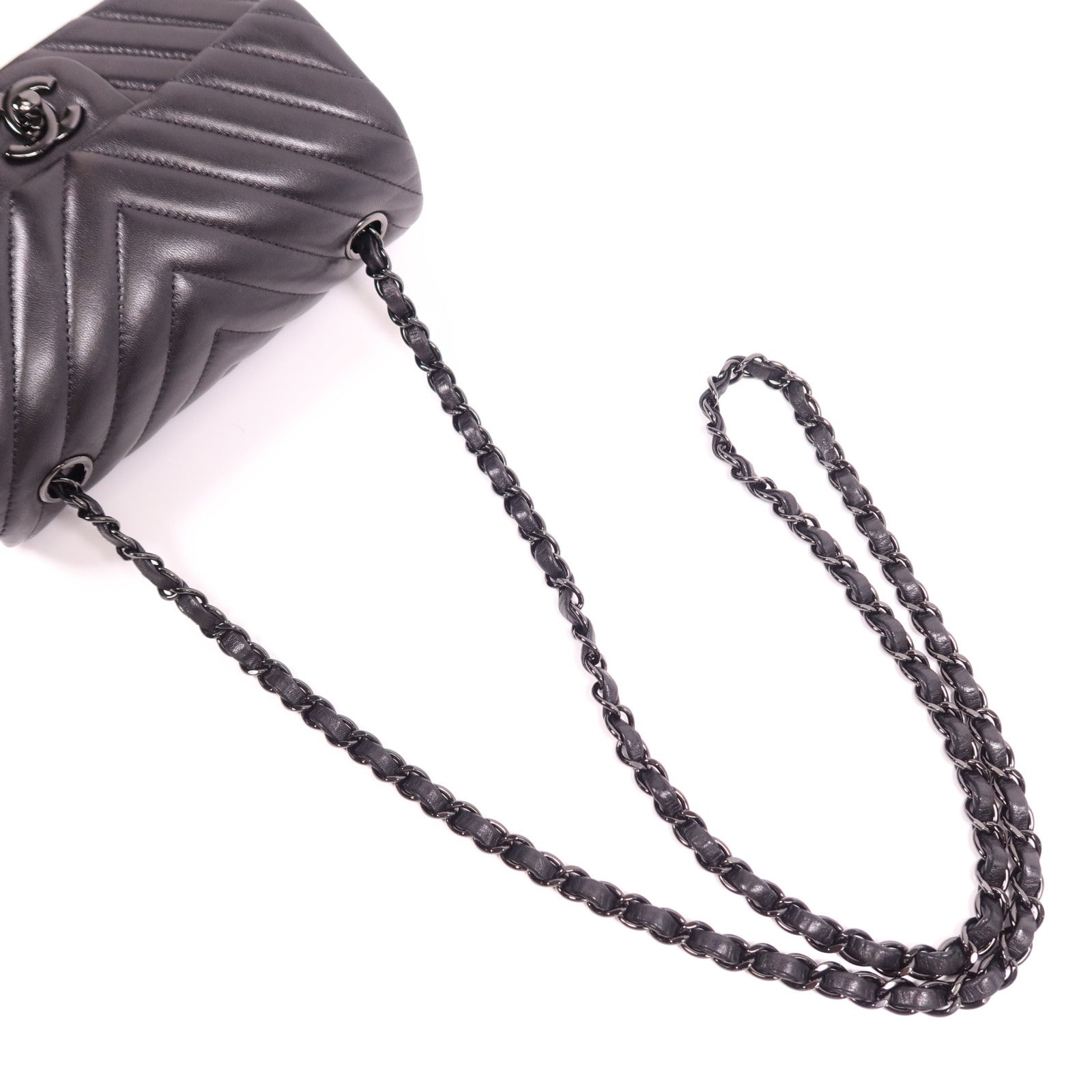 CHANEL 羊皮皮革Mini Classic 20肩背袋