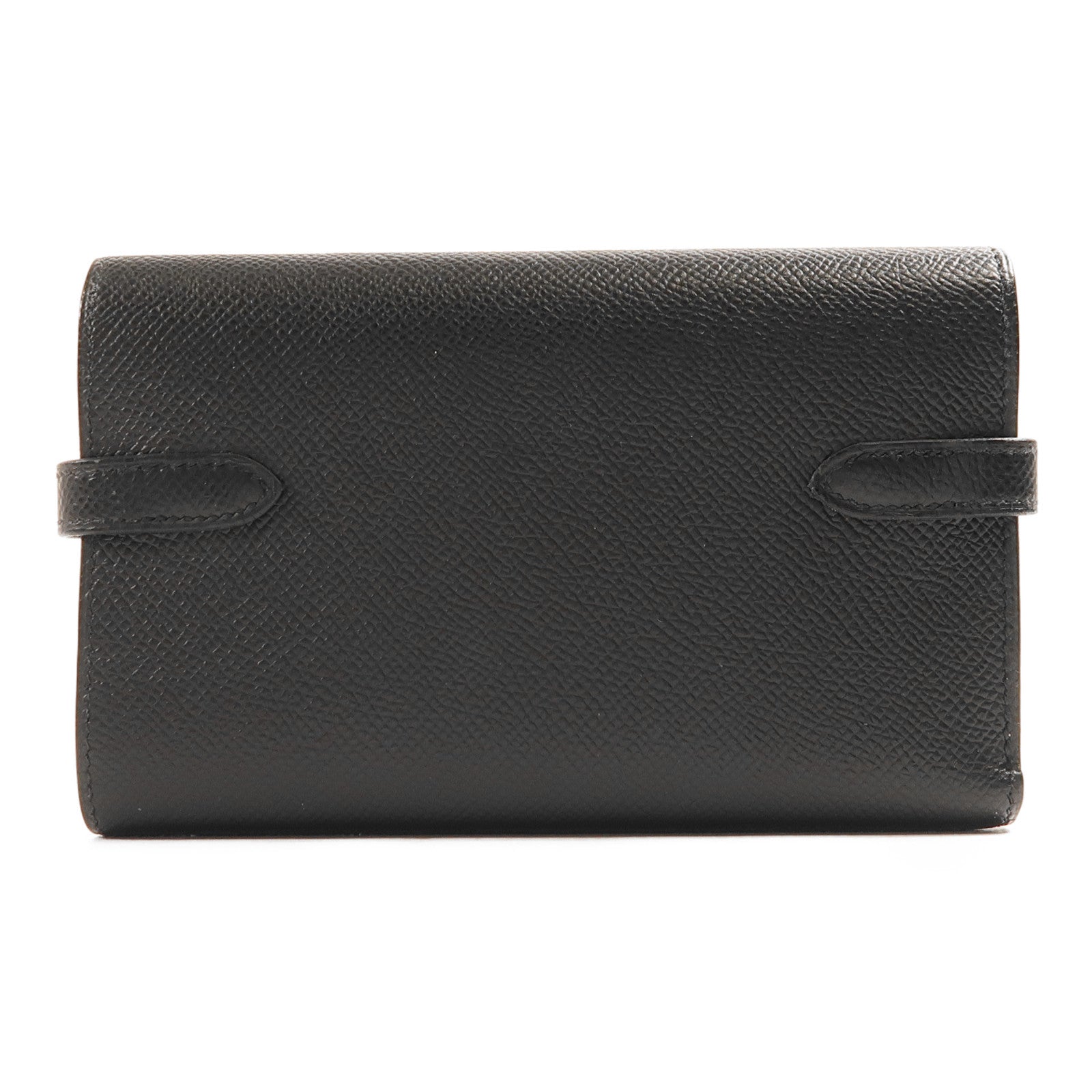 HERMES 【激減優惠】Epsom皮革Kelly Depliant Medium金扣錢包