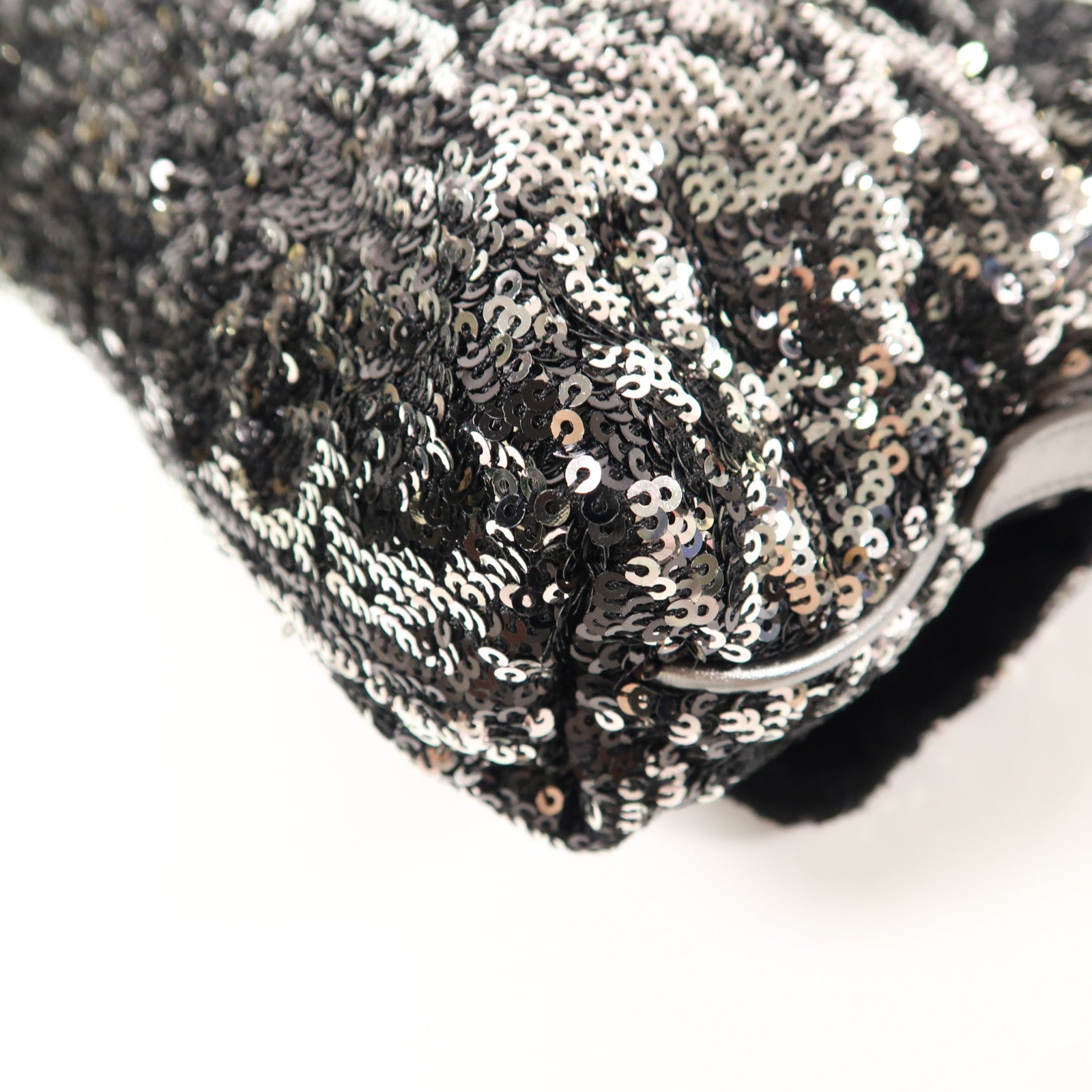 D&G 亮片Miss Charles Flag Bag鏈帶肩背袋