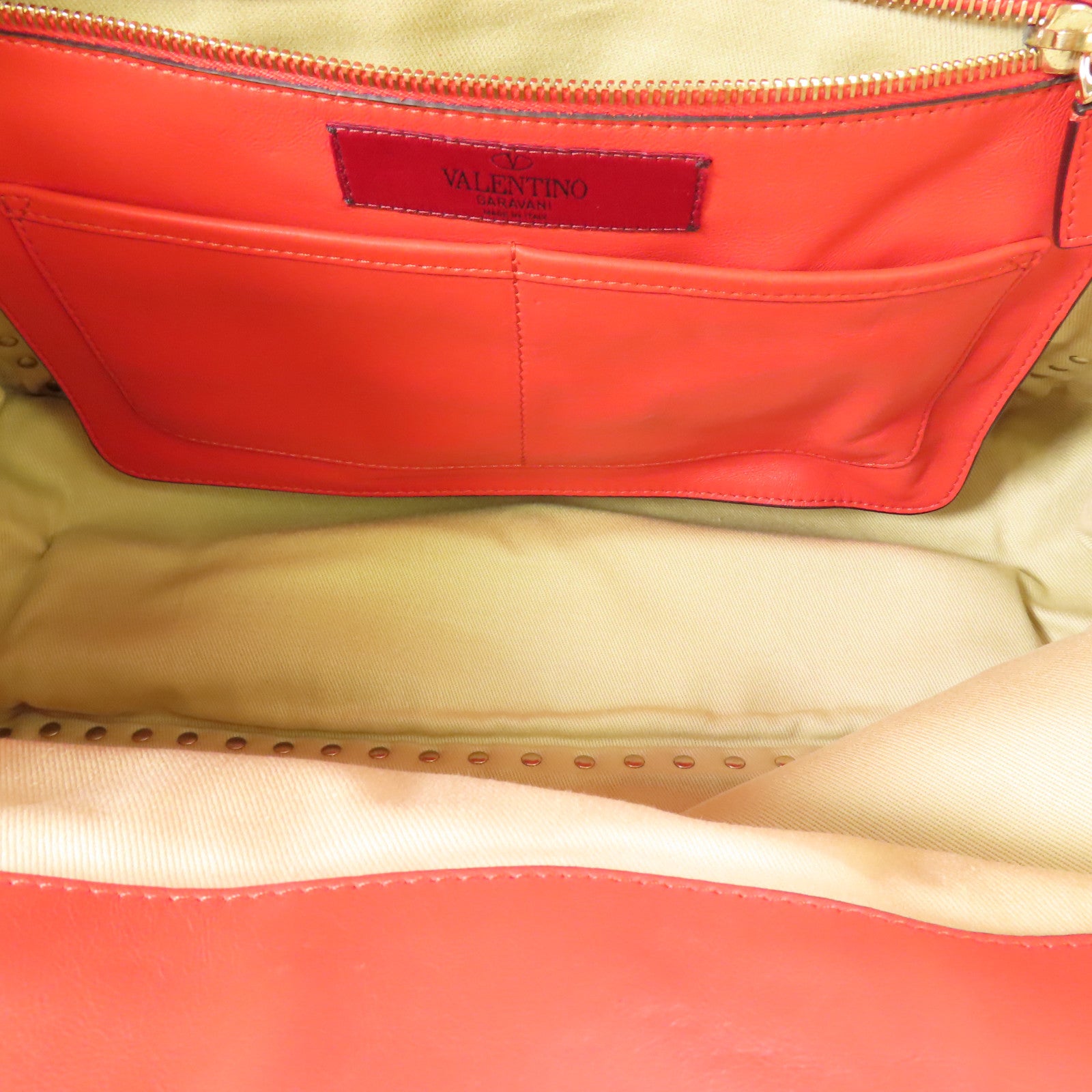 Valentino 牛皮皮革2way Shoulder Bag金扣手挽肩背兩用袋