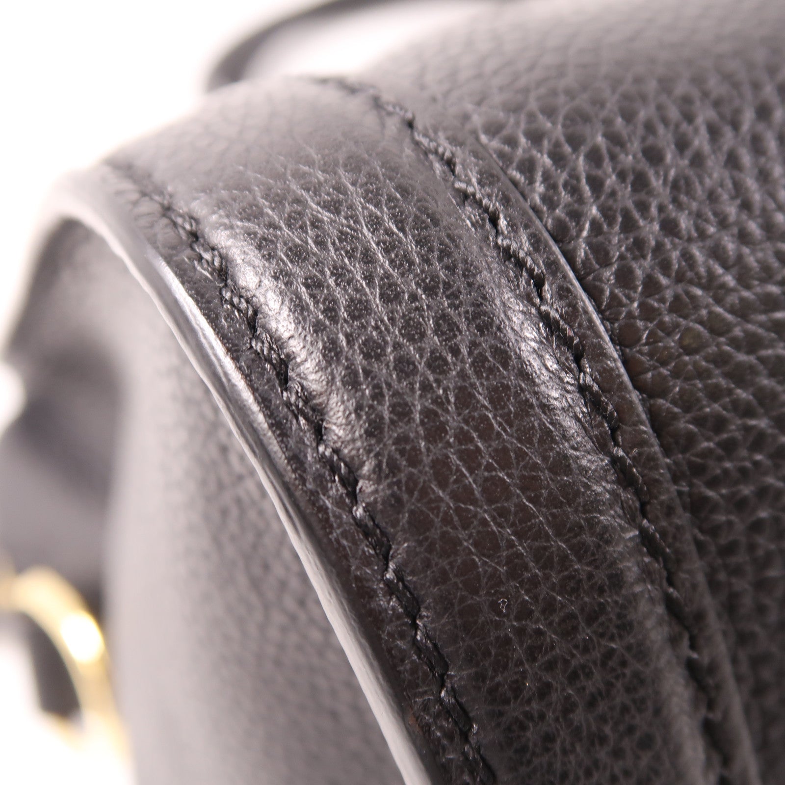 SELECTION 牛皮皮革Alexander Mcqueen Hand Bag金扣手挽肩背兩用袋黑色