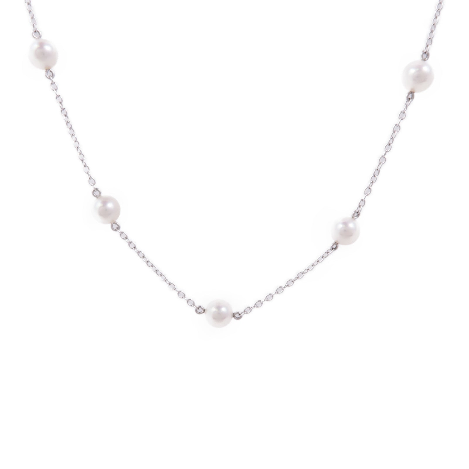 MIKIMOTO 18K白金Pearl Necklace珍珠項鍊