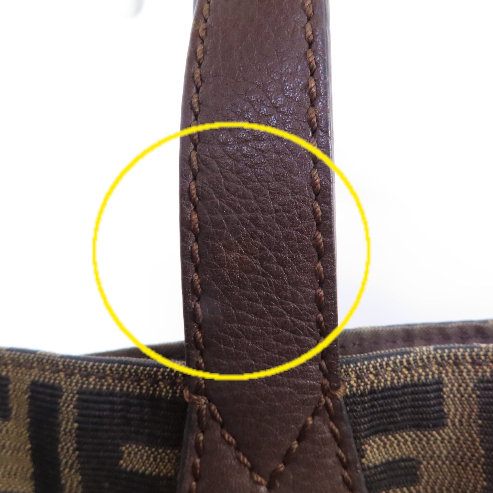 FENDI 帆布Zucca Tote Bag手挽袋啡色