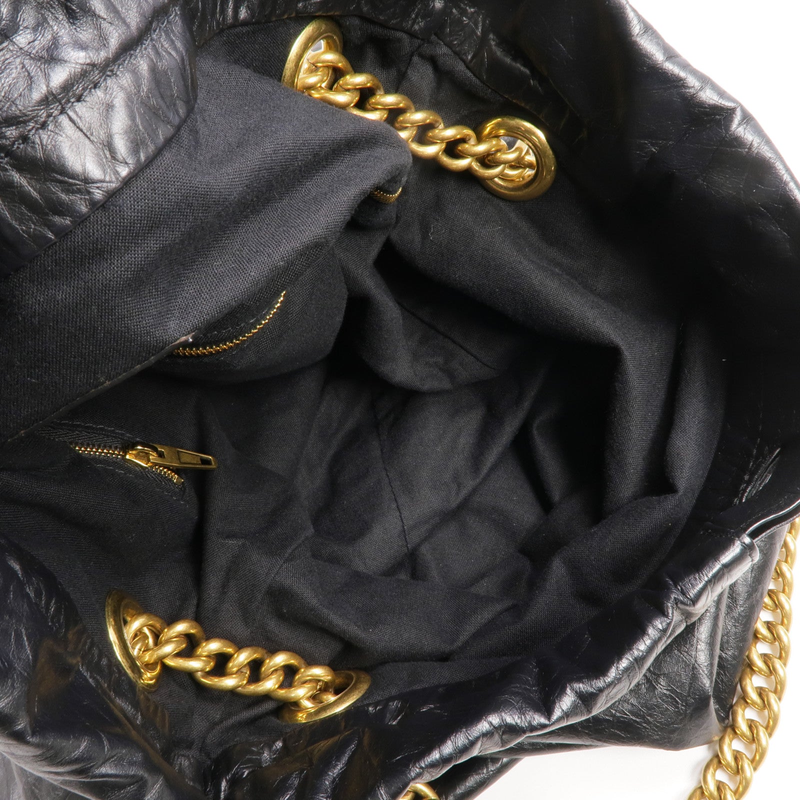 BALENCIAGA 【激減優惠】牛皮皮革Crush Bag金扣鏈帶肩背袋