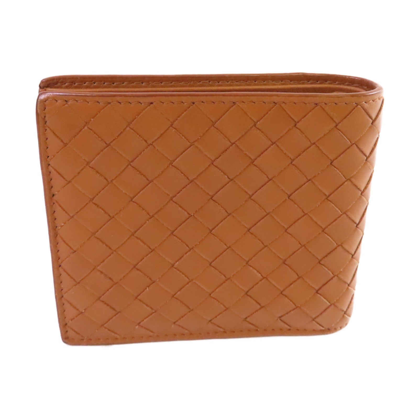 BOTTEGA VENETA 織紋皮革Short Wallet短錢包啡色