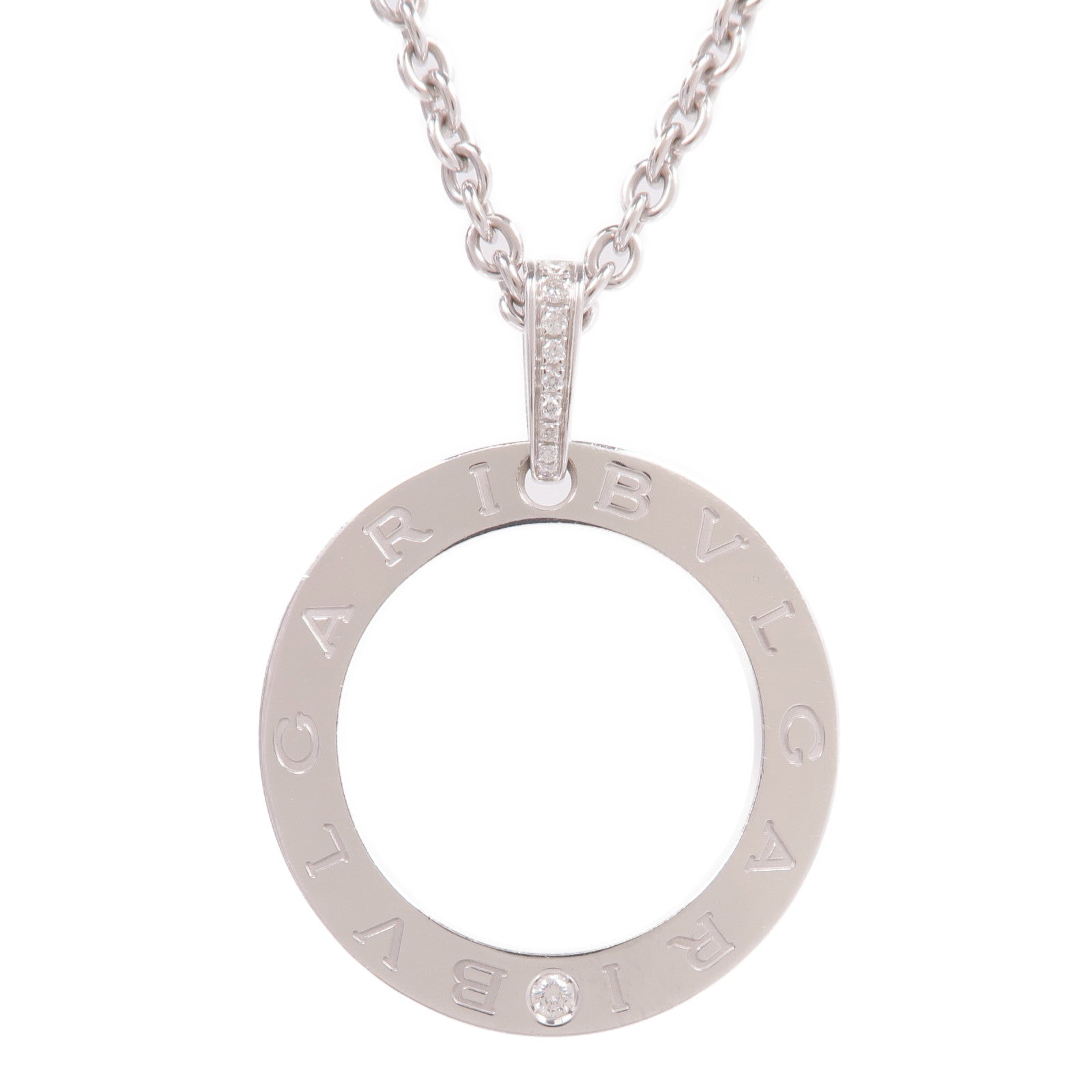 BVLGARI 18K白金Bvlgari Bvlgari Necklace鑽石項鍊