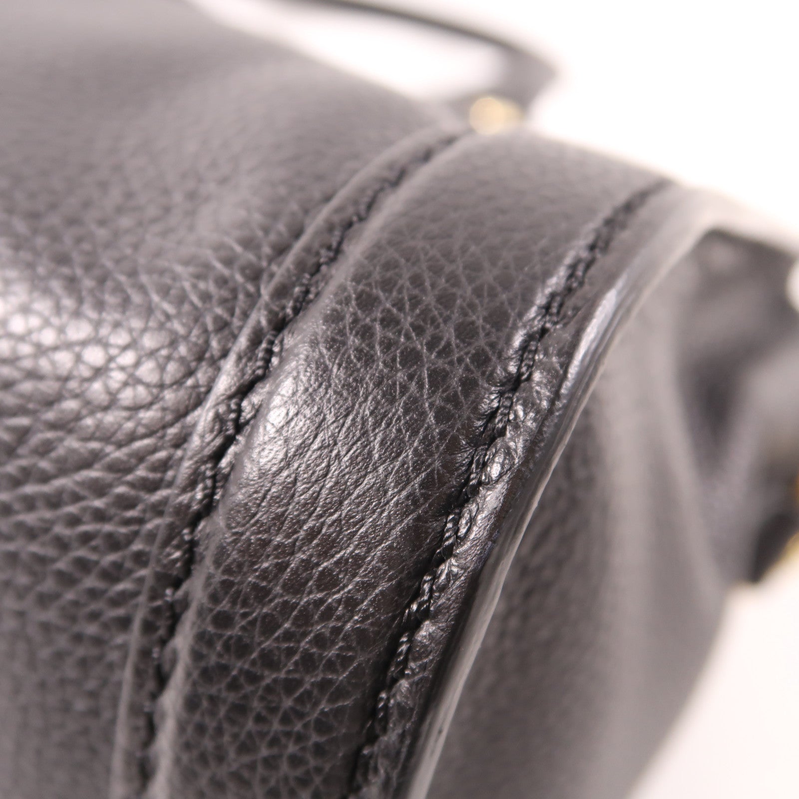 SELECTION 牛皮皮革Alexander Mcqueen Hand Bag金扣手挽肩背兩用袋黑色
