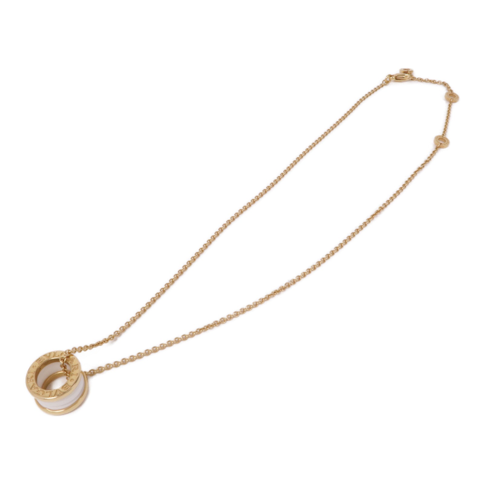 BVLGARI【激減優惠】 18K黃金/陶瓷B-Zero1 Necklace項鍊