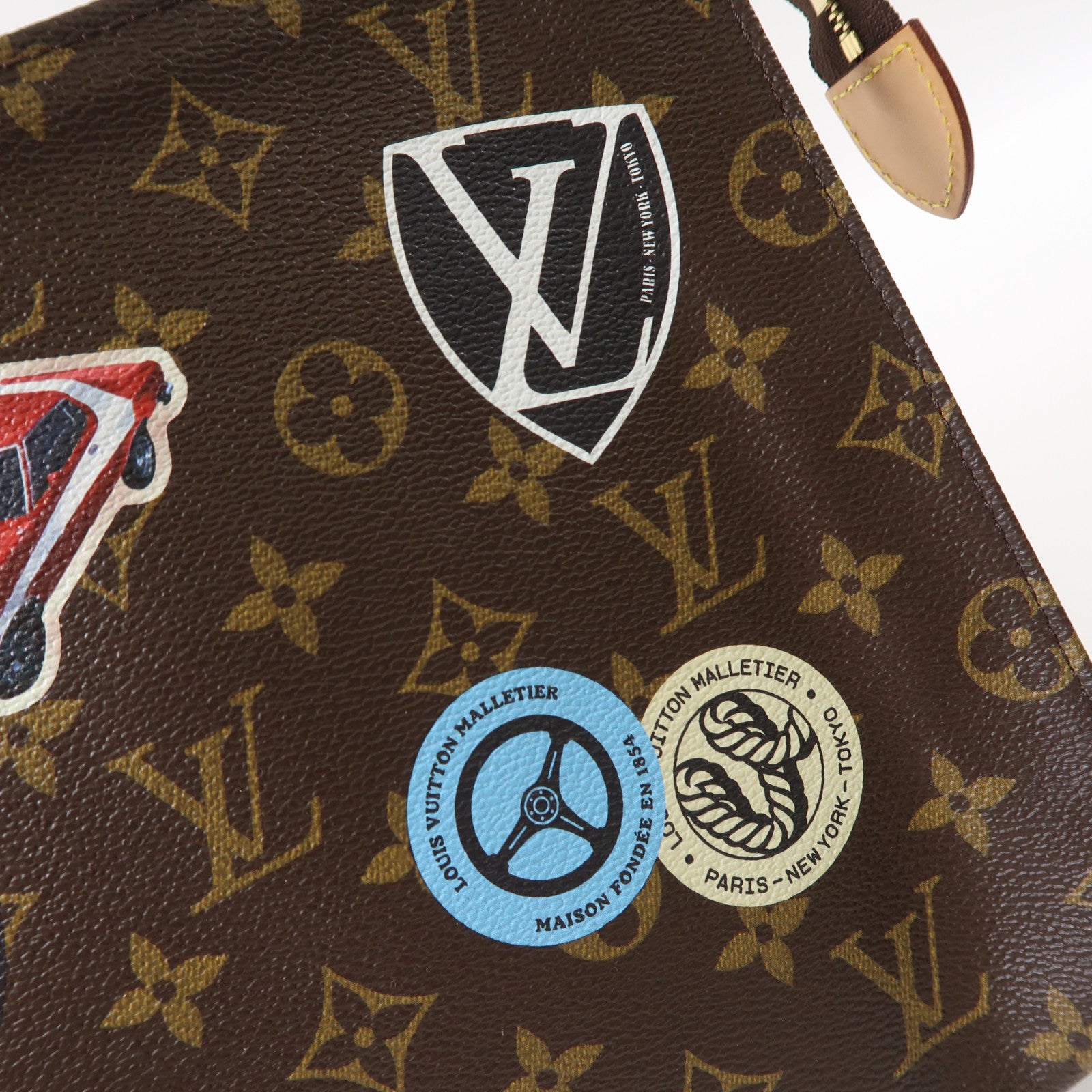 LOUIS VUITTON Monogram Poche Toilette 26金扣手拿包棕色