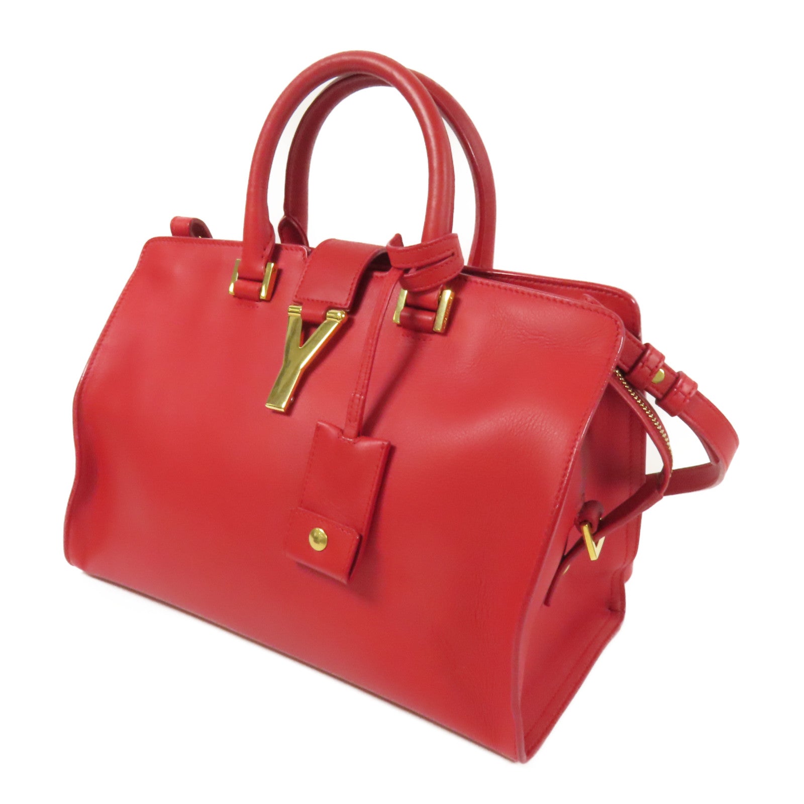 SAINT LAURENT 牛皮皮革Y Line Mini金扣手挽肩背兩用袋