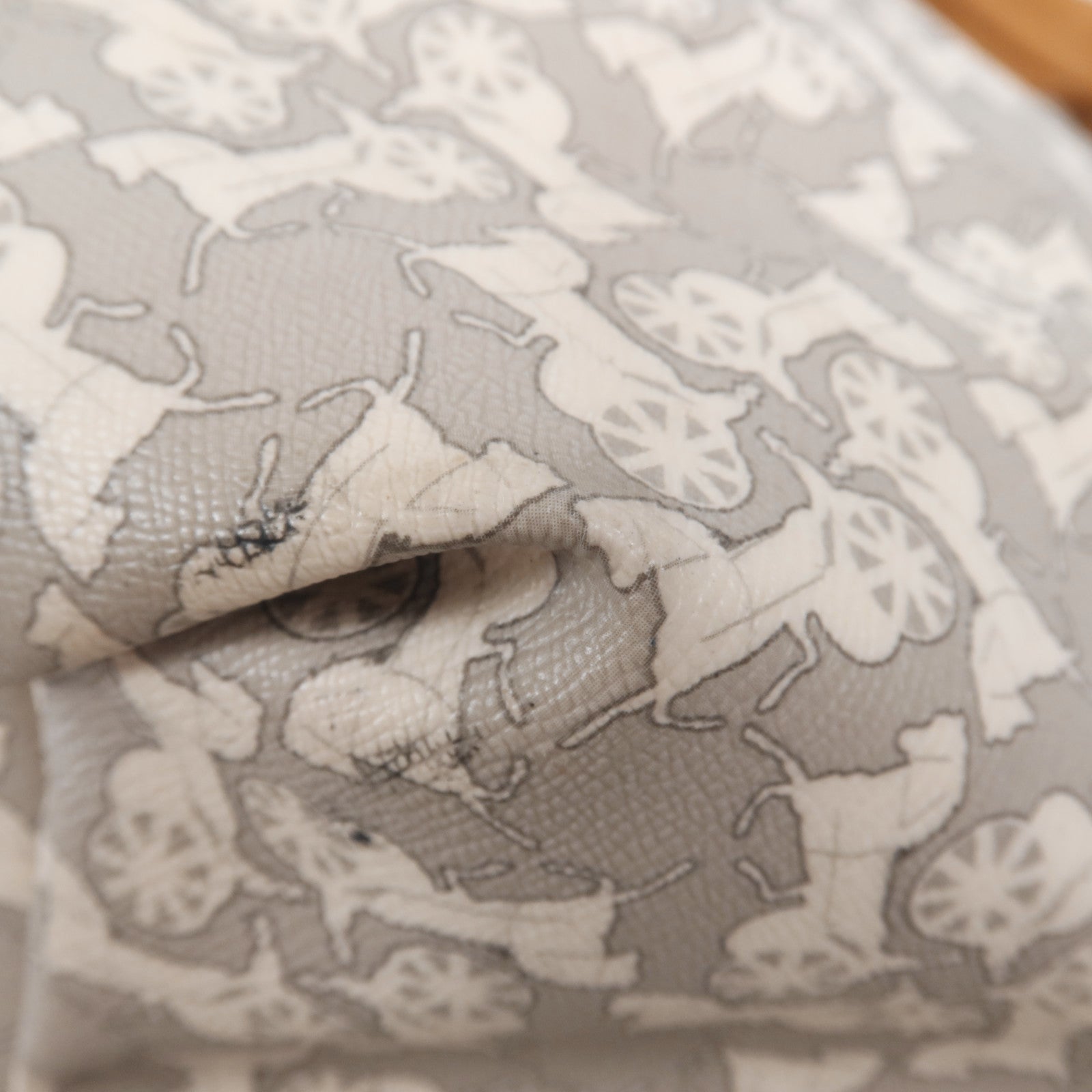 CELINE 塗層帆布Tote Bag銀扣手挽袋