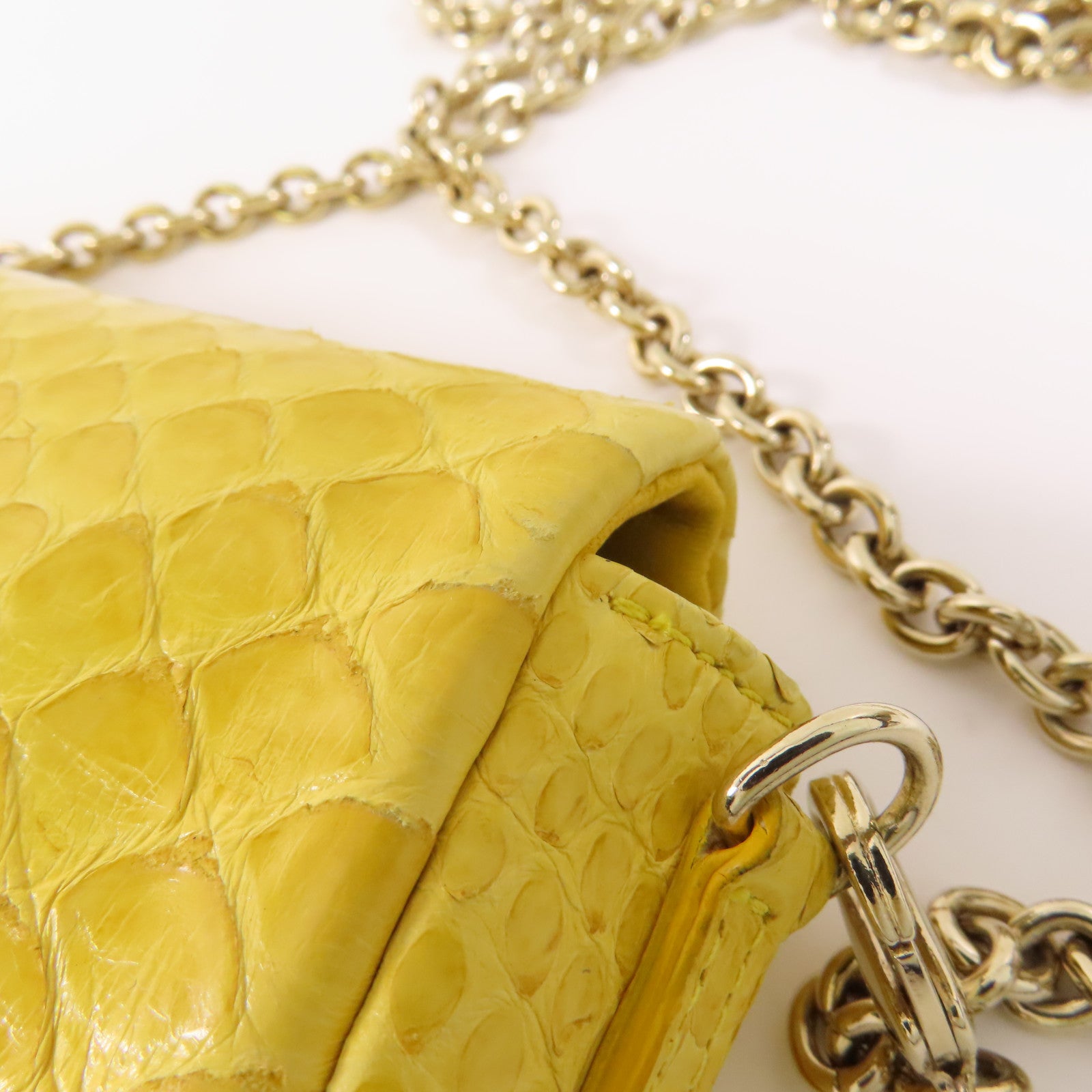 Dior 【激減優惠】蛇皮皮革New Lock金扣鏈帶肩背袋