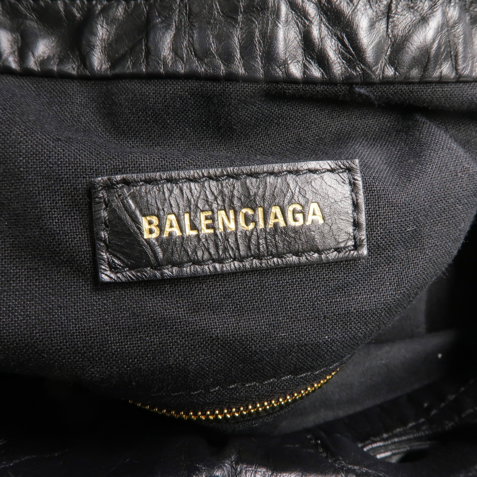 BALENCIAGA 【激減優惠】牛皮皮革Crush Bag金扣鏈帶肩背袋
