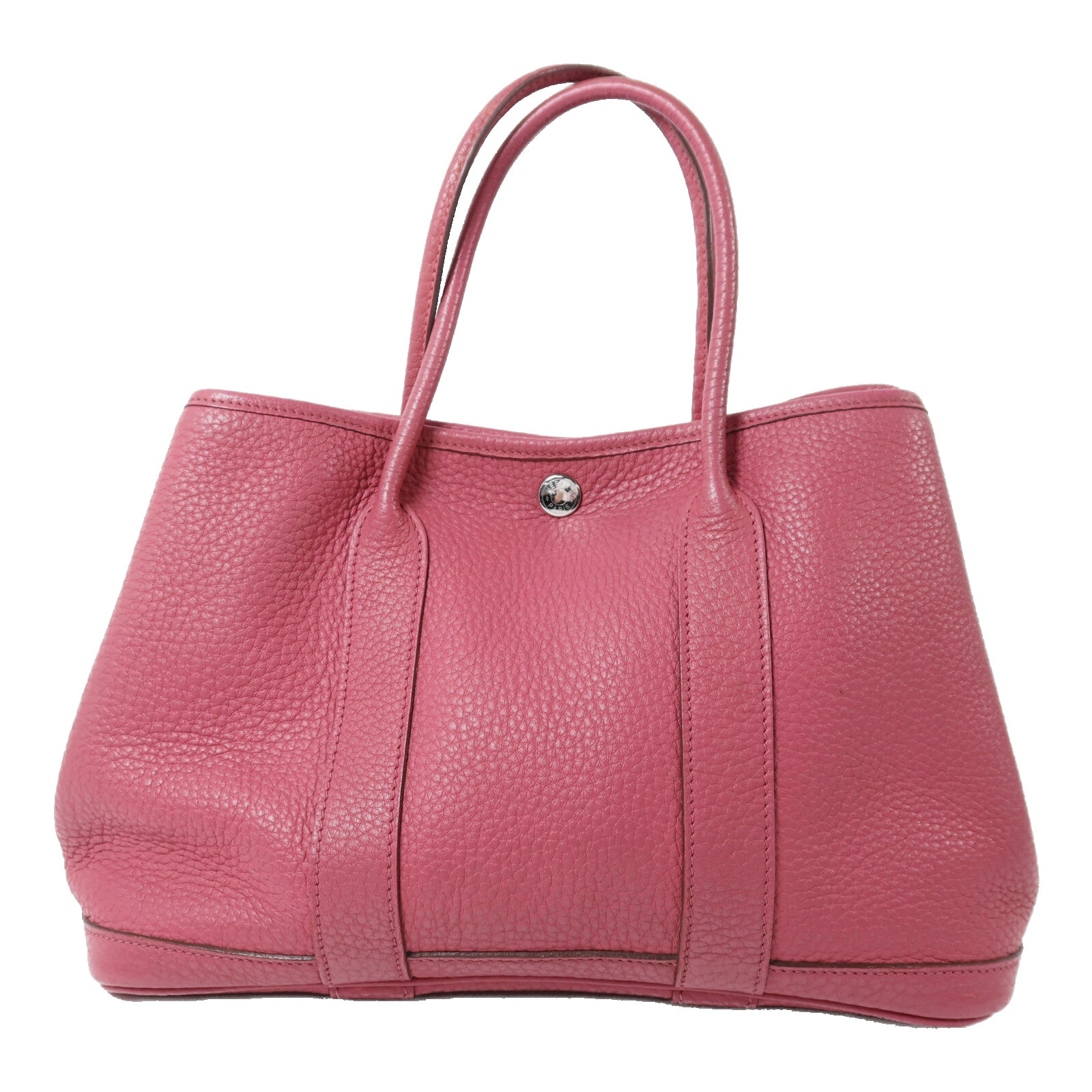 HERMES Negonda皮革Garden Party TPM銀扣手挽袋Tosco