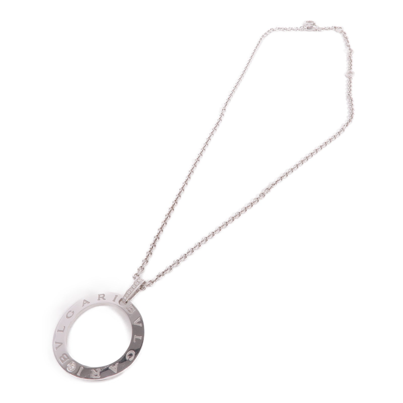 BVLGARI 18K白金Bvlgari Bvlgari Necklace鑽石項鍊