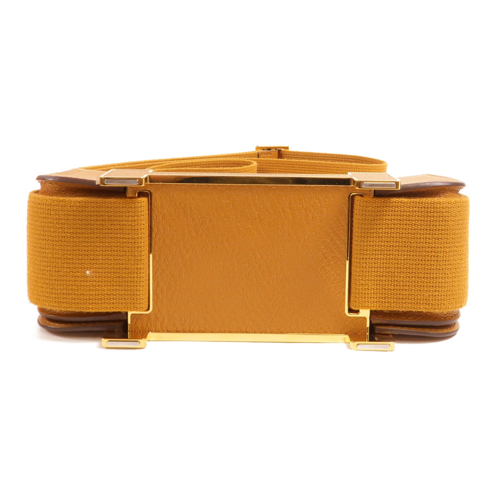 HERMES Chevre皮革Geta肩背袋Caramel