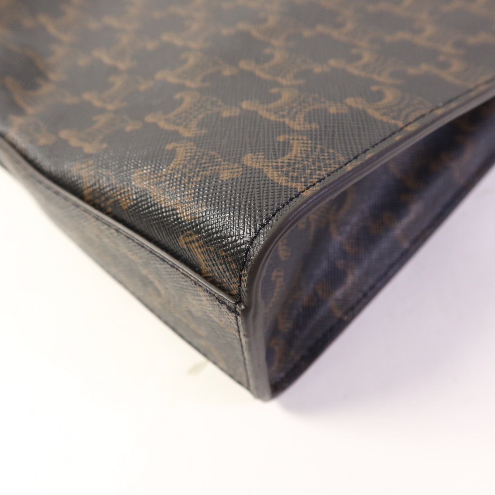 CELINE 【激減優惠】塗層帆布Triomphe Cabas Tote Bag金扣手挽肩背兩用袋