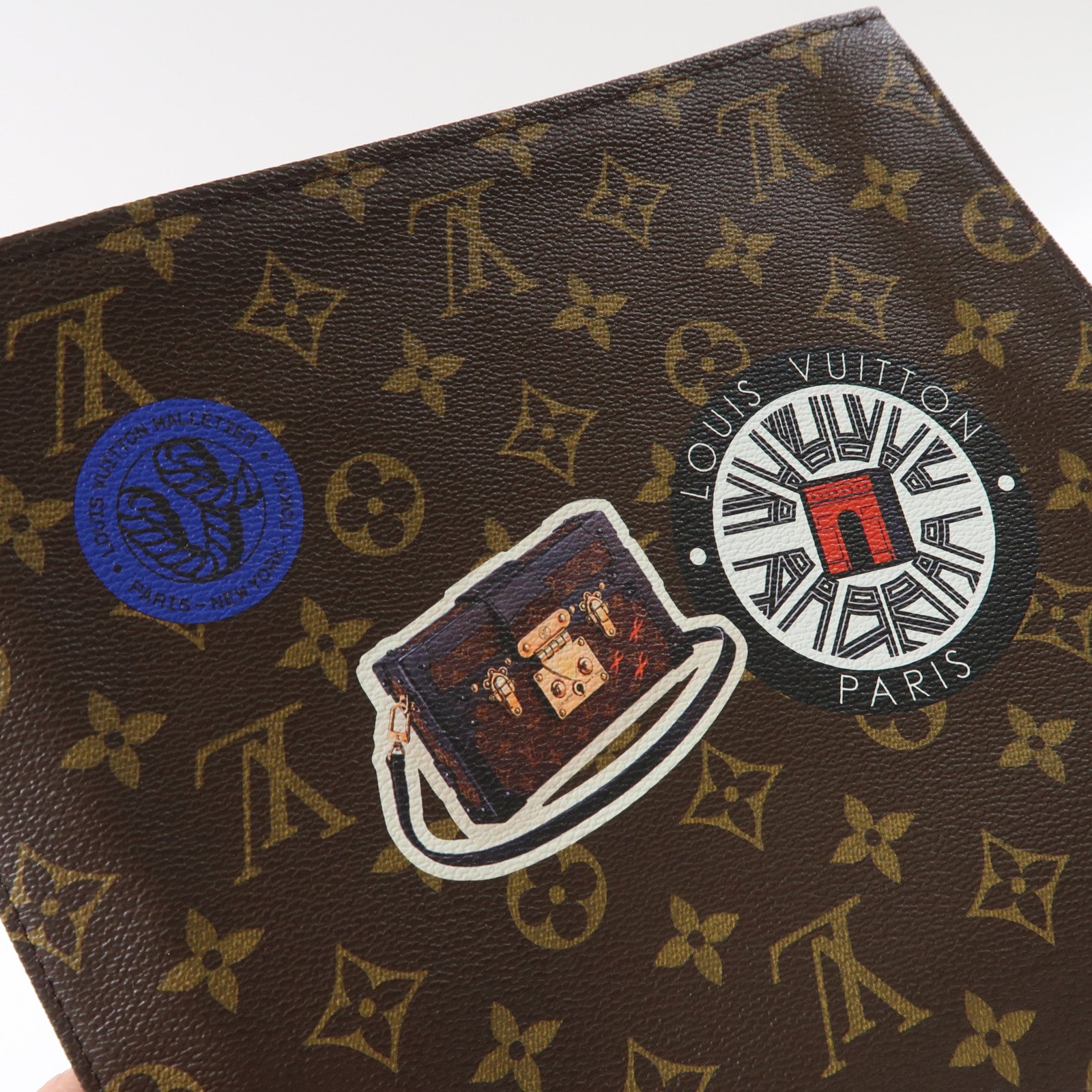 LOUIS VUITTON Monogram Poche Toilette 26金扣手拿包棕色