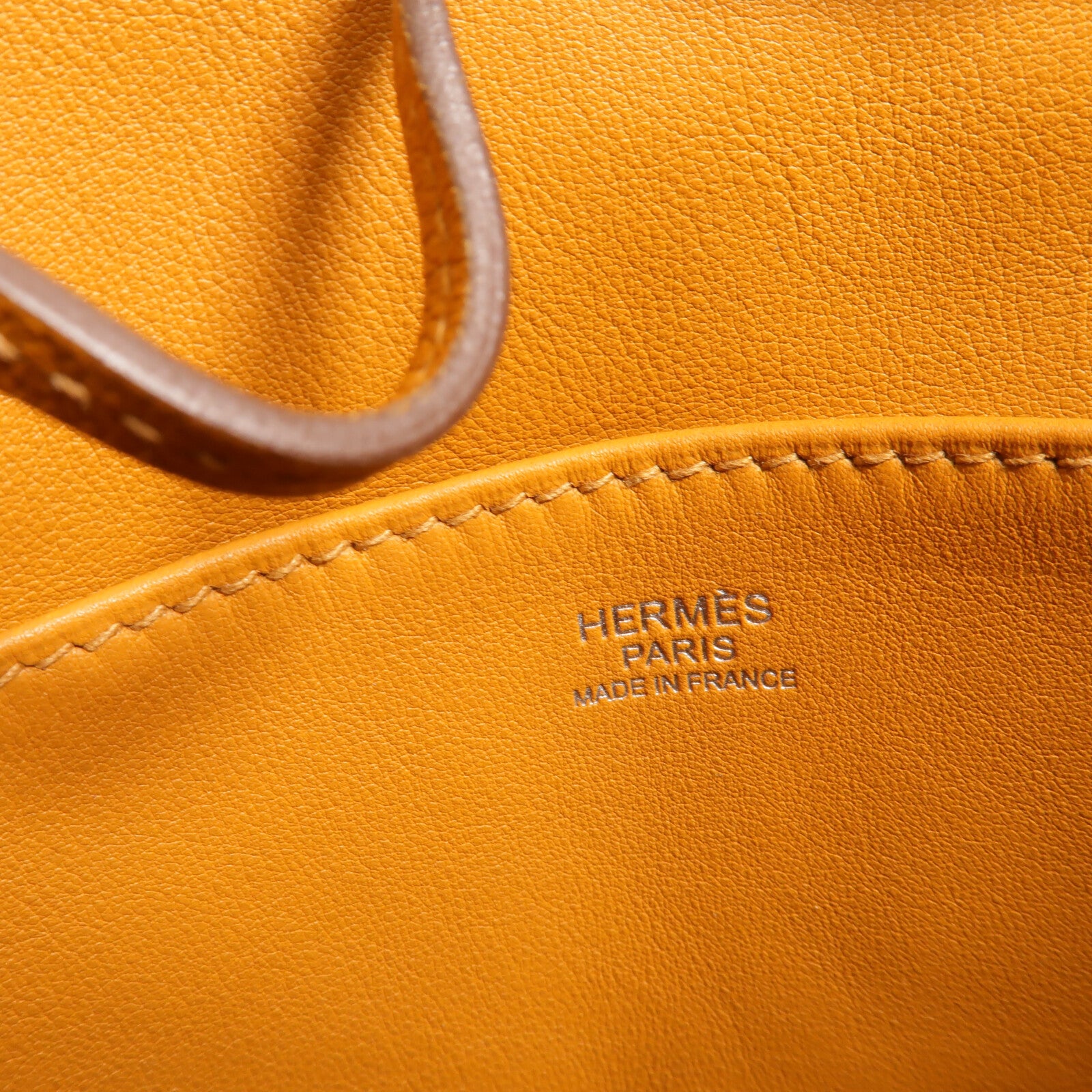 HERMES Evercolor皮革Licol 17肩背袋Toffee