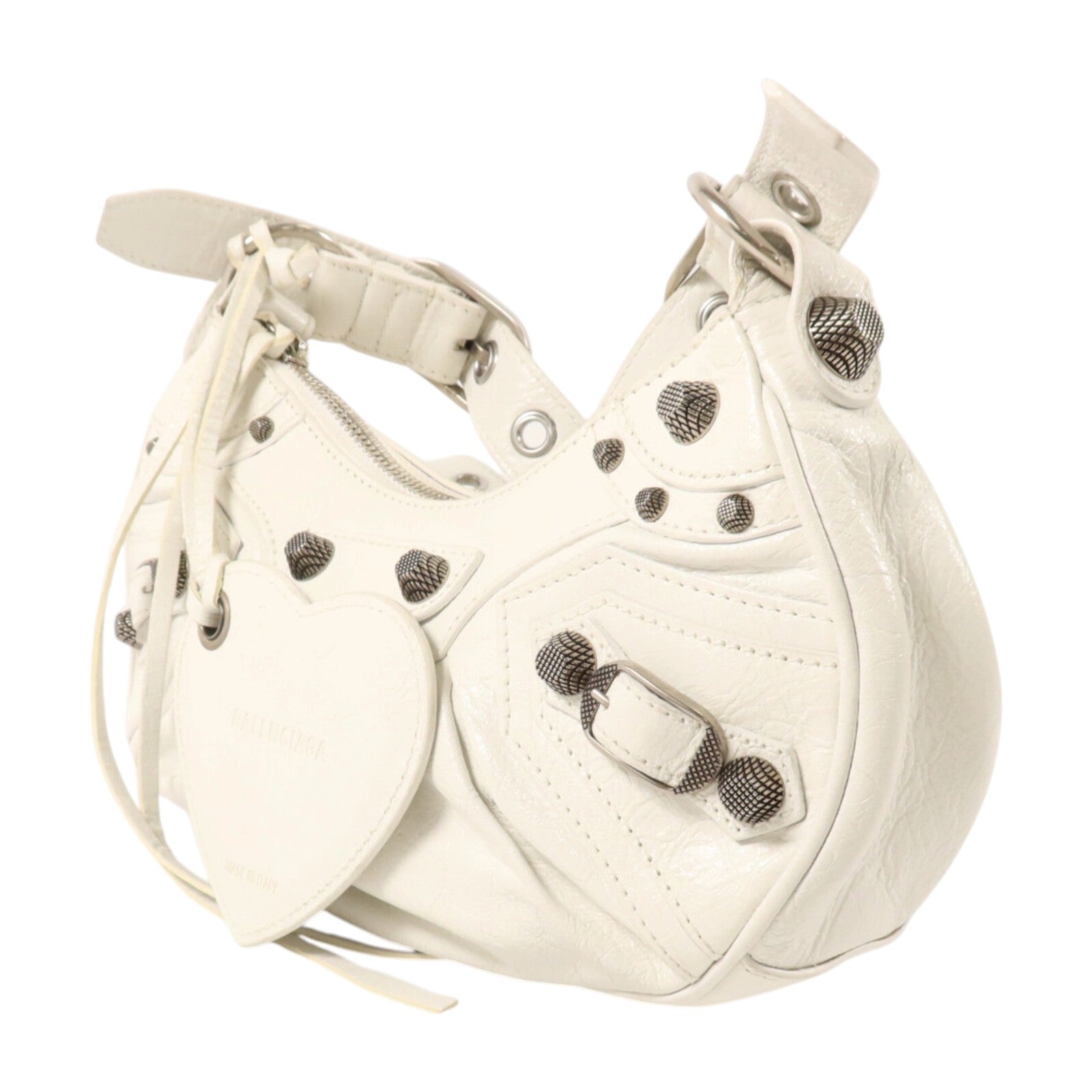 BALENCIAGA 牛皮皮革Le Cagole XS銀扣肩背袋