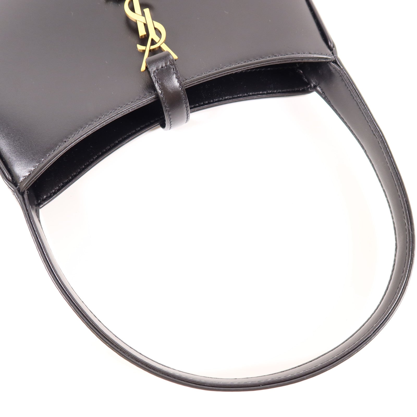 SAINT LAURENT 牛皮皮革Mini LE 5 A 7 In Smooth金扣手挽袋