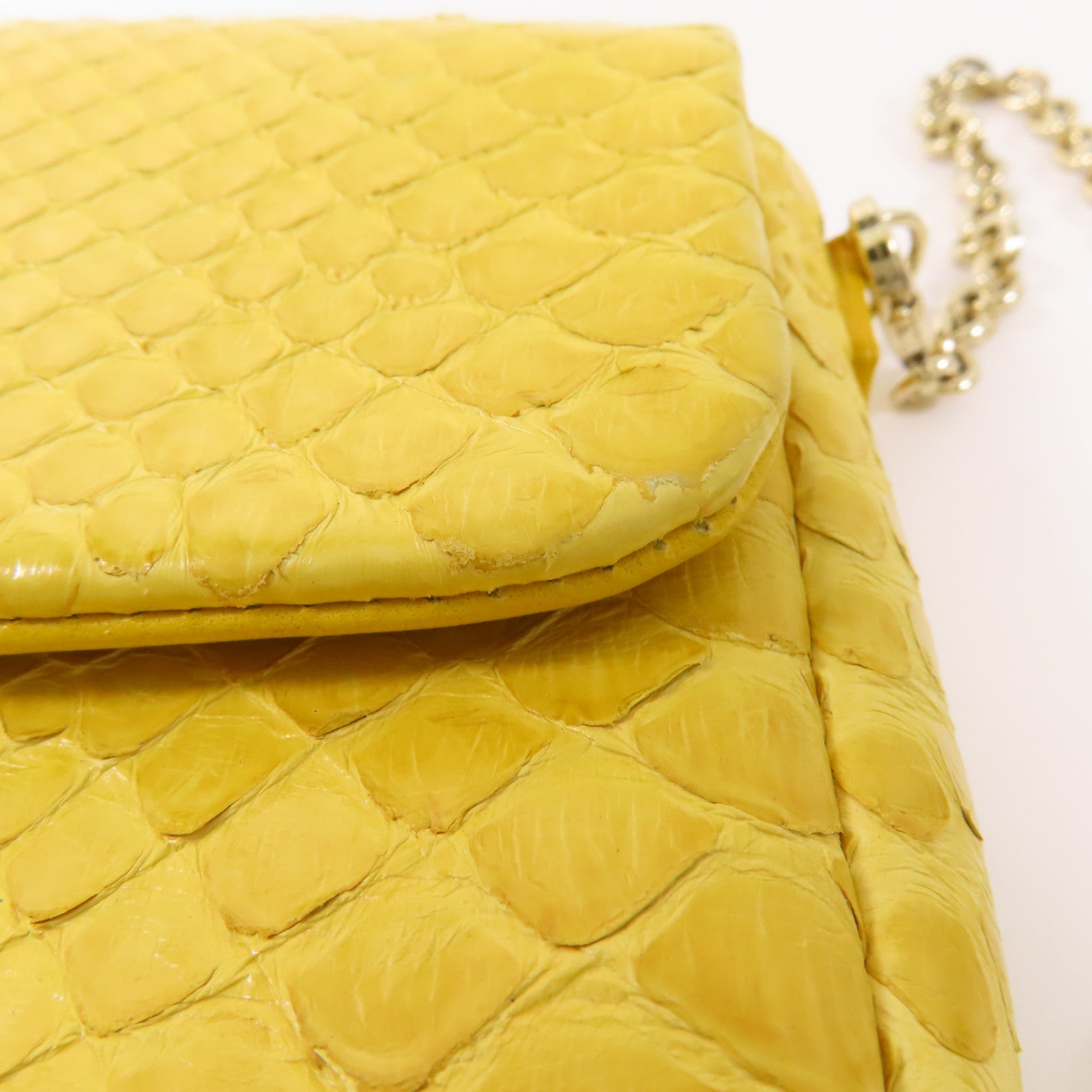 Dior 蛇皮皮革New Lock金扣鏈帶肩背袋