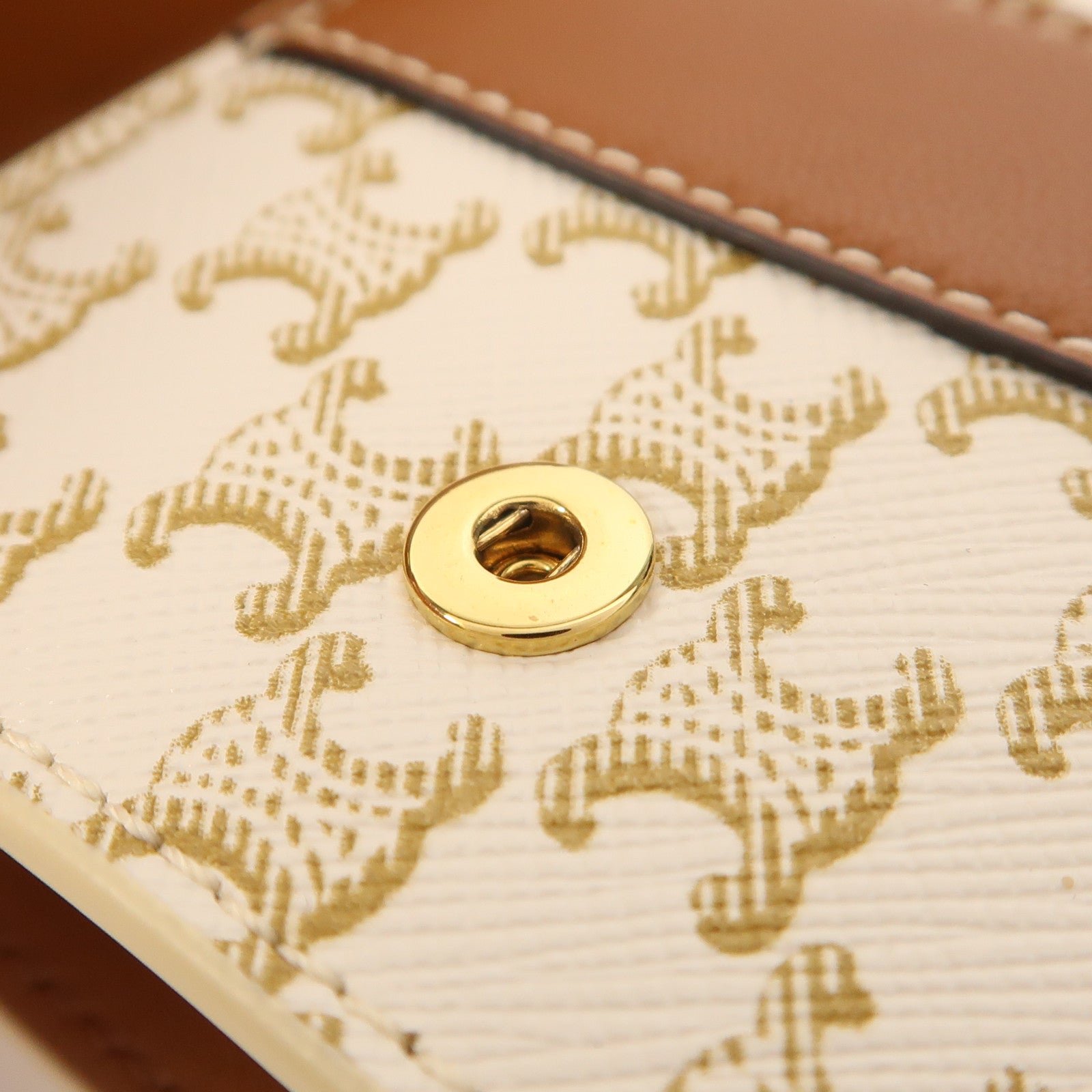 CELINE 塗層帆布Wallet金扣錢包