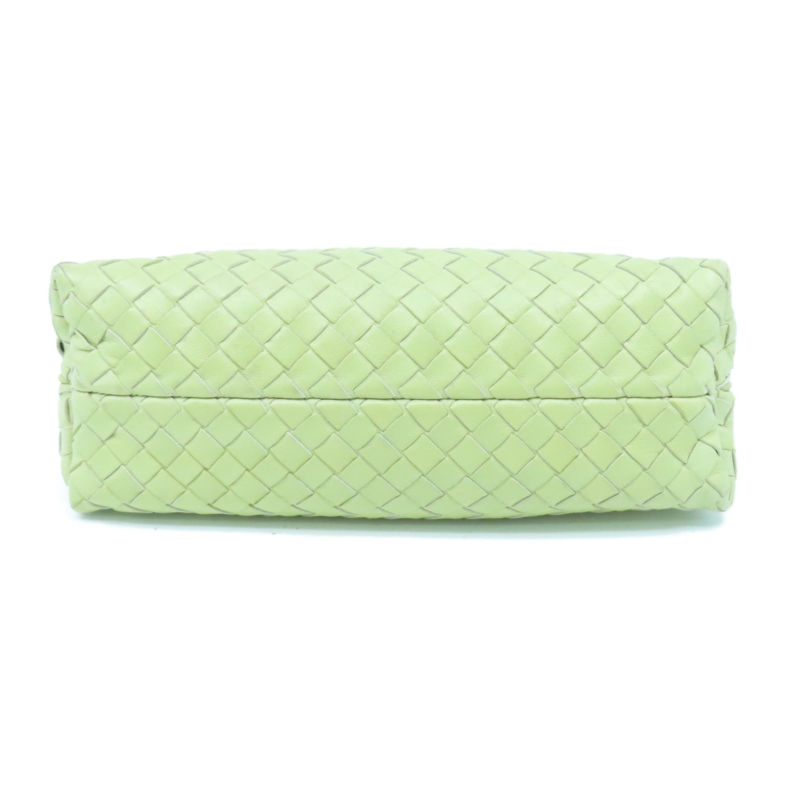 BOTTEGA VENETA 【激減優惠】羊皮皮革Shoulder Bag金扣肩背袋淺黃色