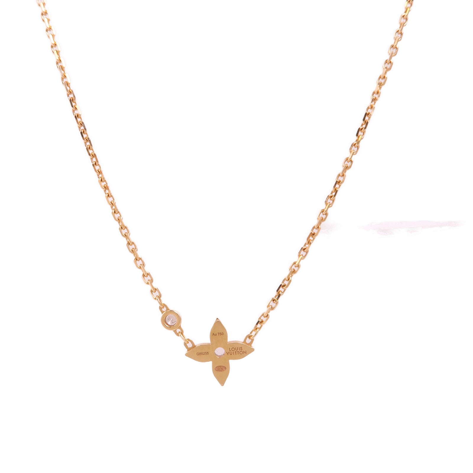 LOUIS VUITTON 18K玫瑰金Idylle Blossom Pendant鑽石項鍊