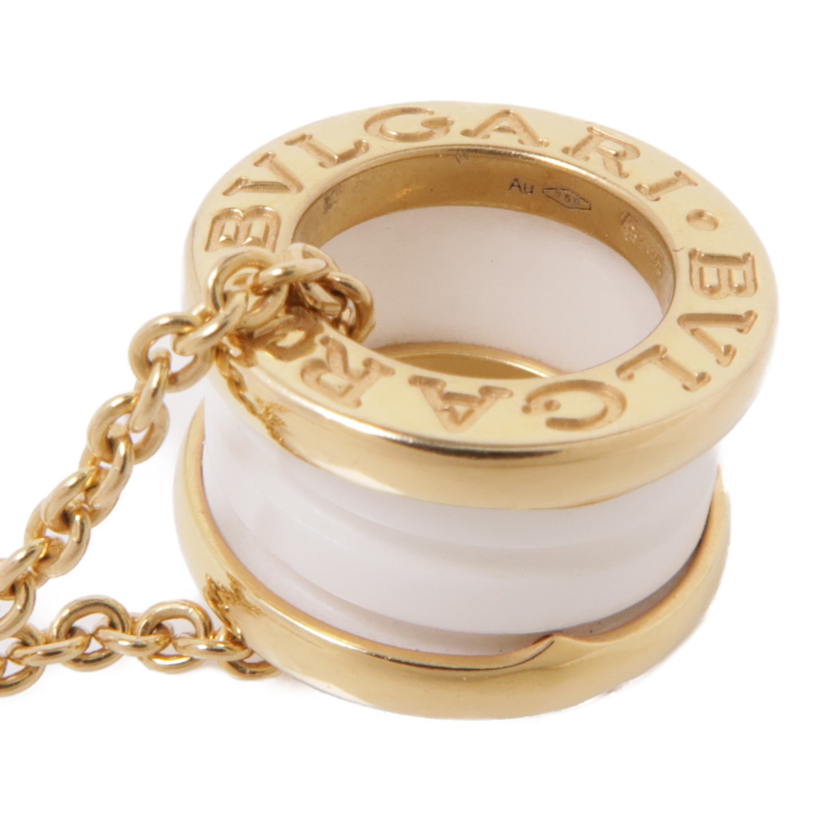 BVLGARI 【激減優惠】18K黃金/陶瓷B-Zero1 Necklace項鍊
